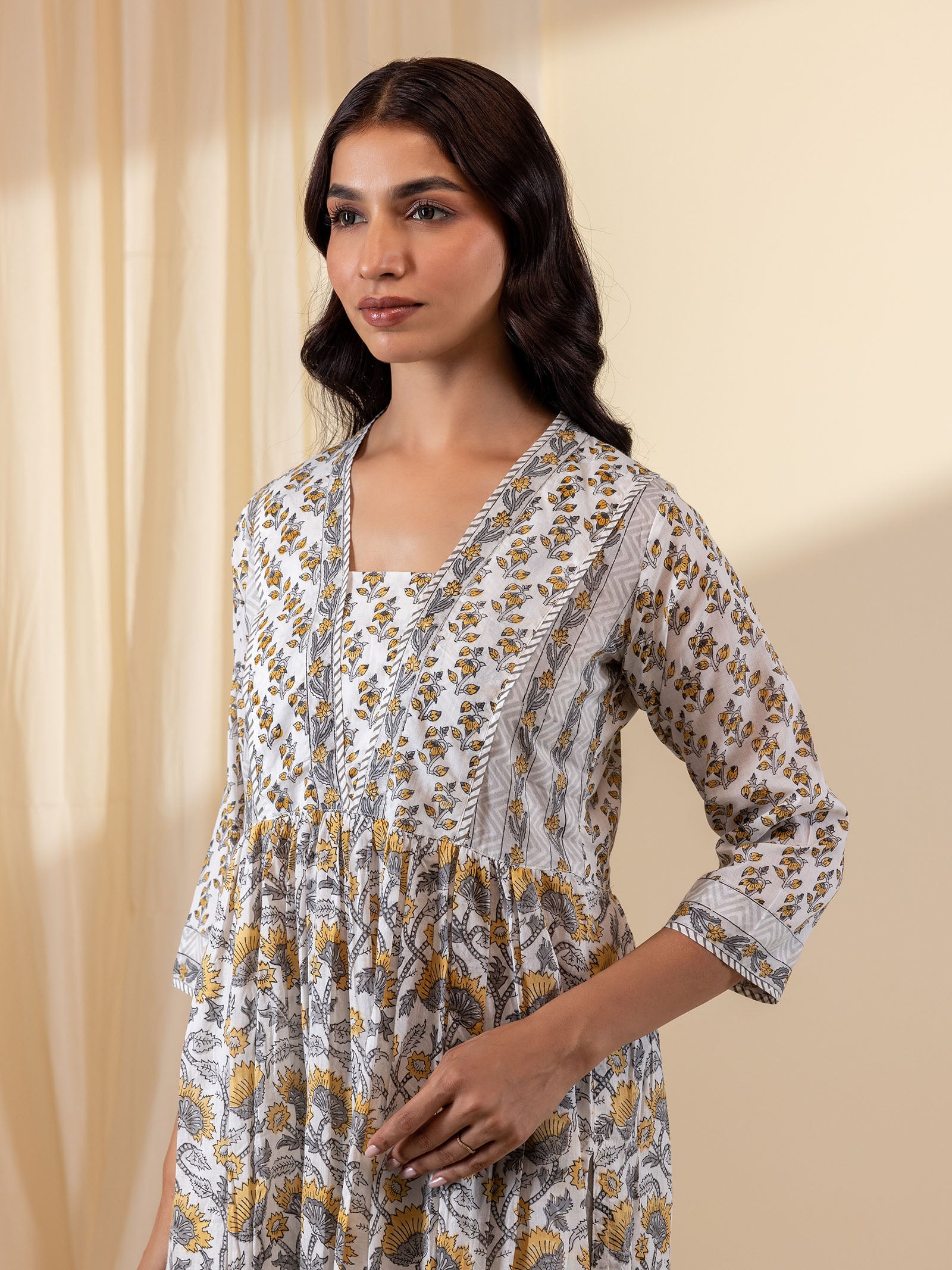 Mustard Field Voile Kurta