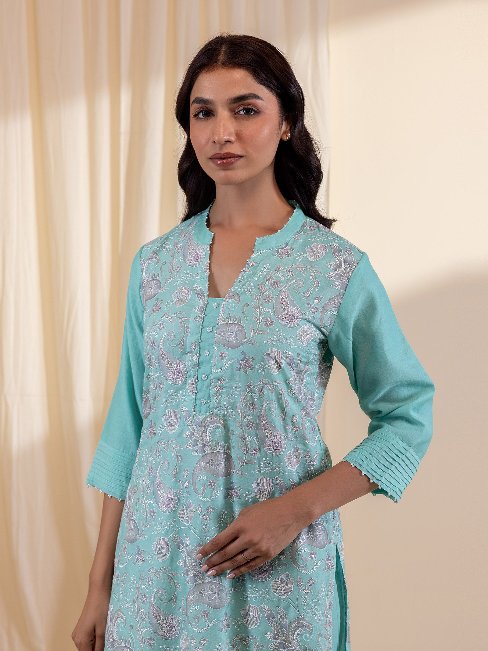 Shimmering Dusk Chanderi Kurta