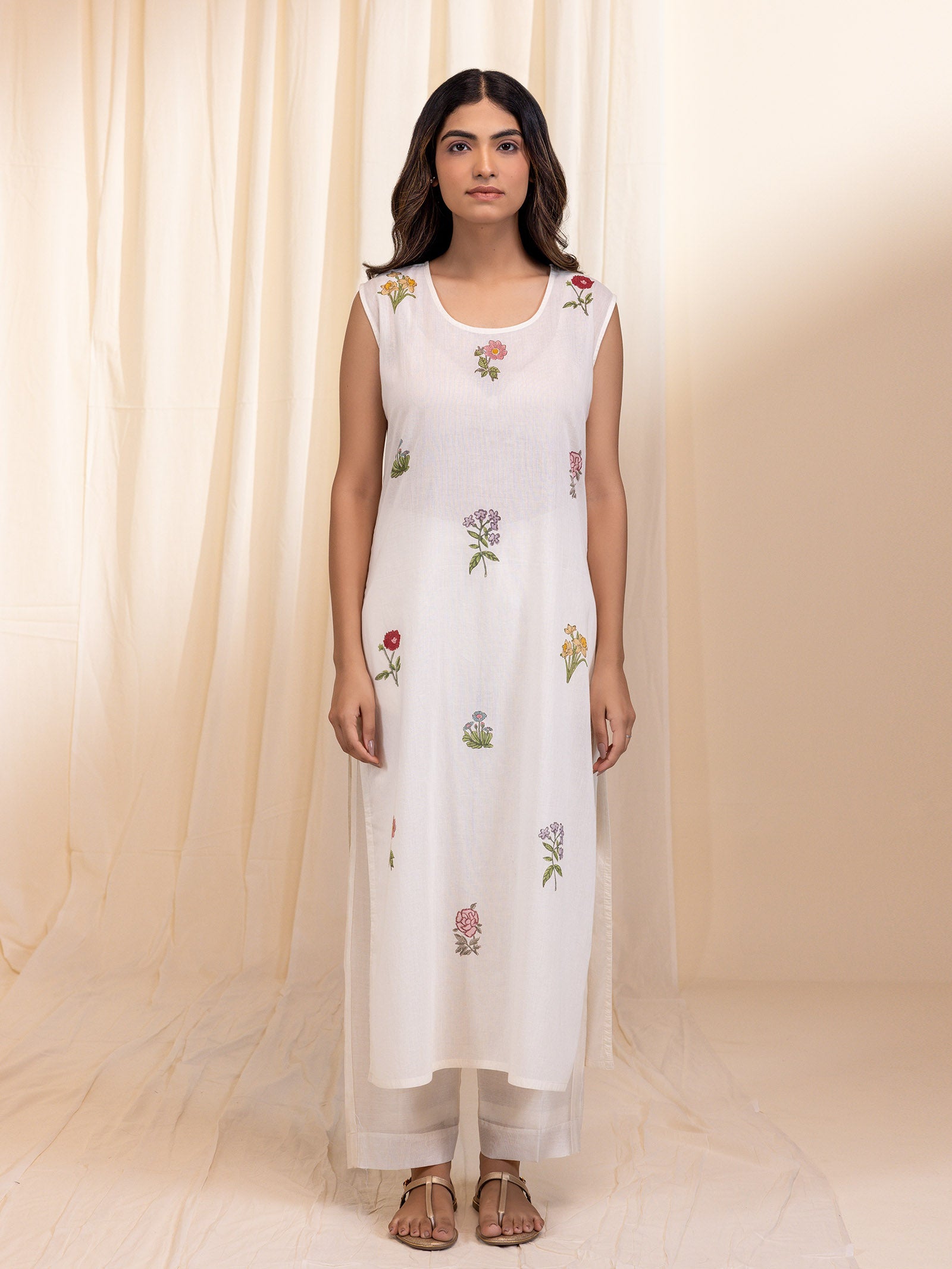Bawan Rang Jamdani Cotton Kurta