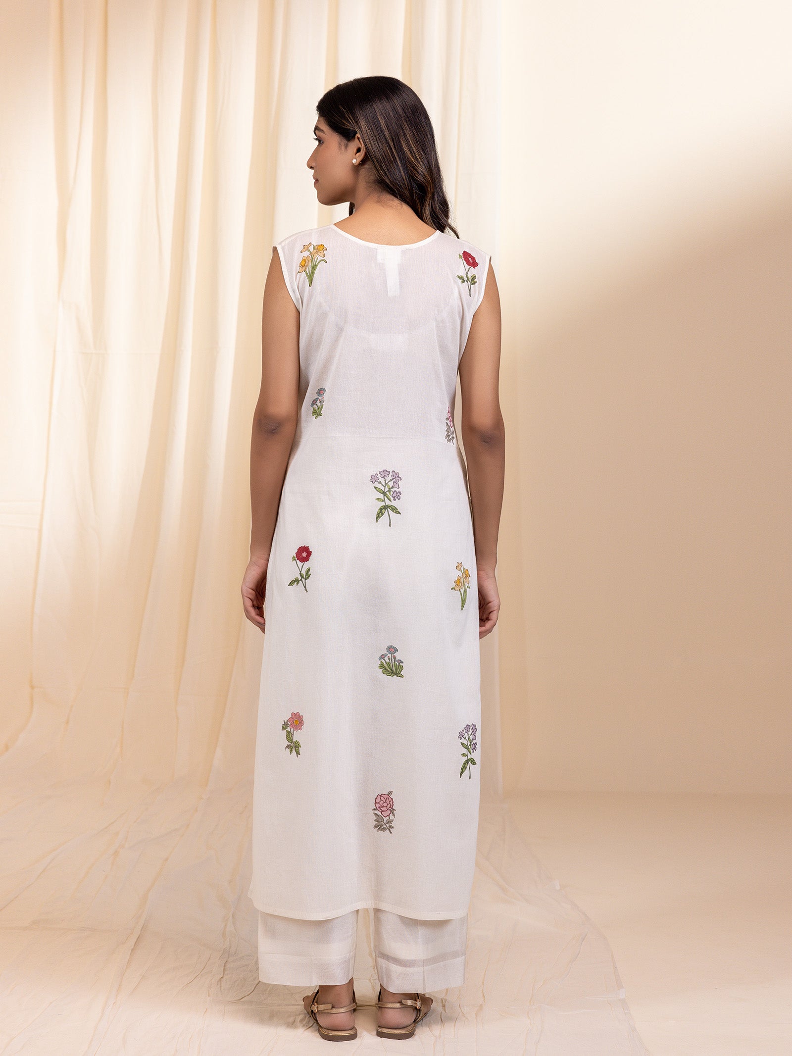 Bawan Rang Jamdani Cotton Kurta