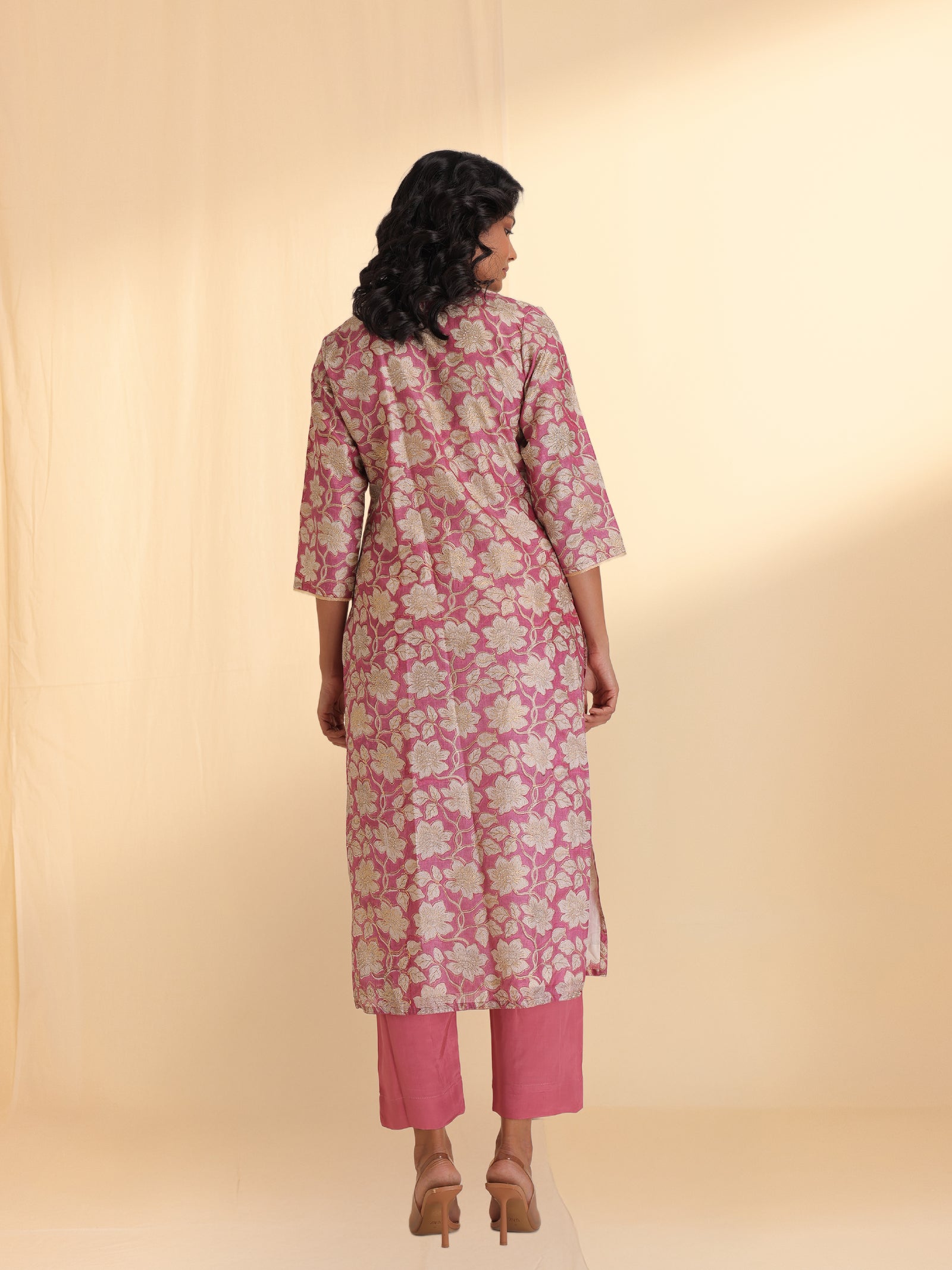 Golden Shower Tussar Silk Kurta