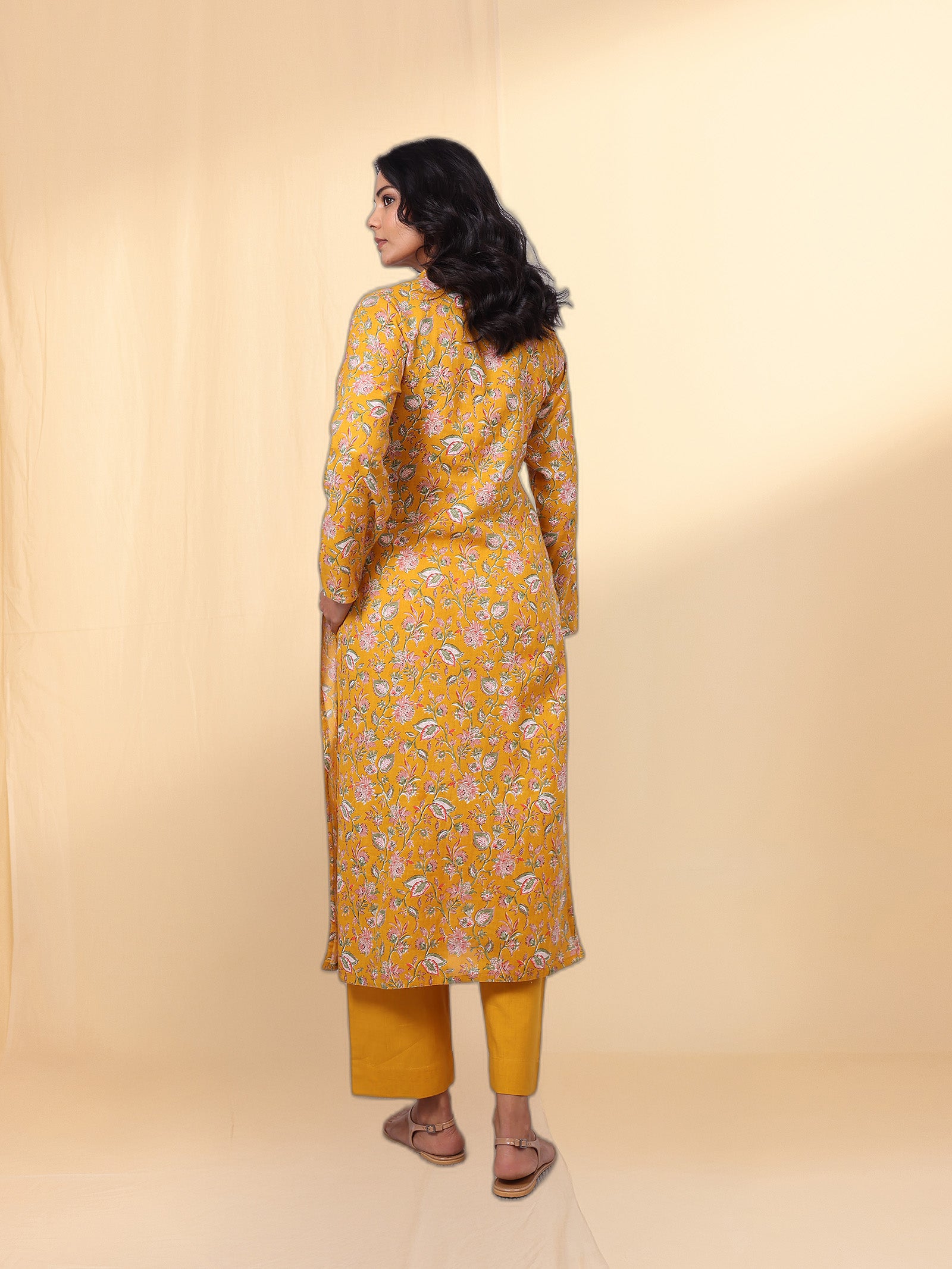 Honey Mustard Twill Kurta