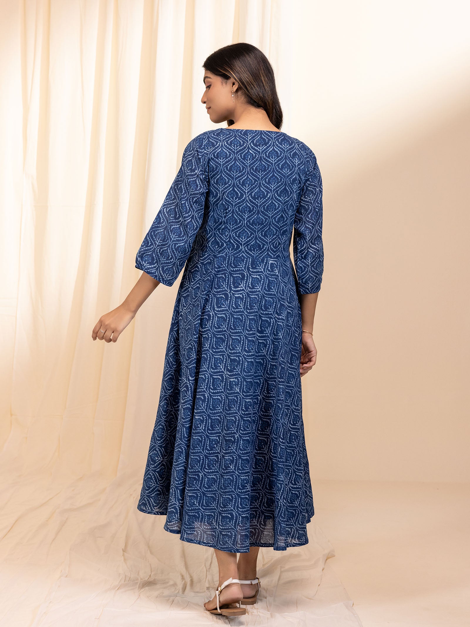 Indigo Ace Voile Dress