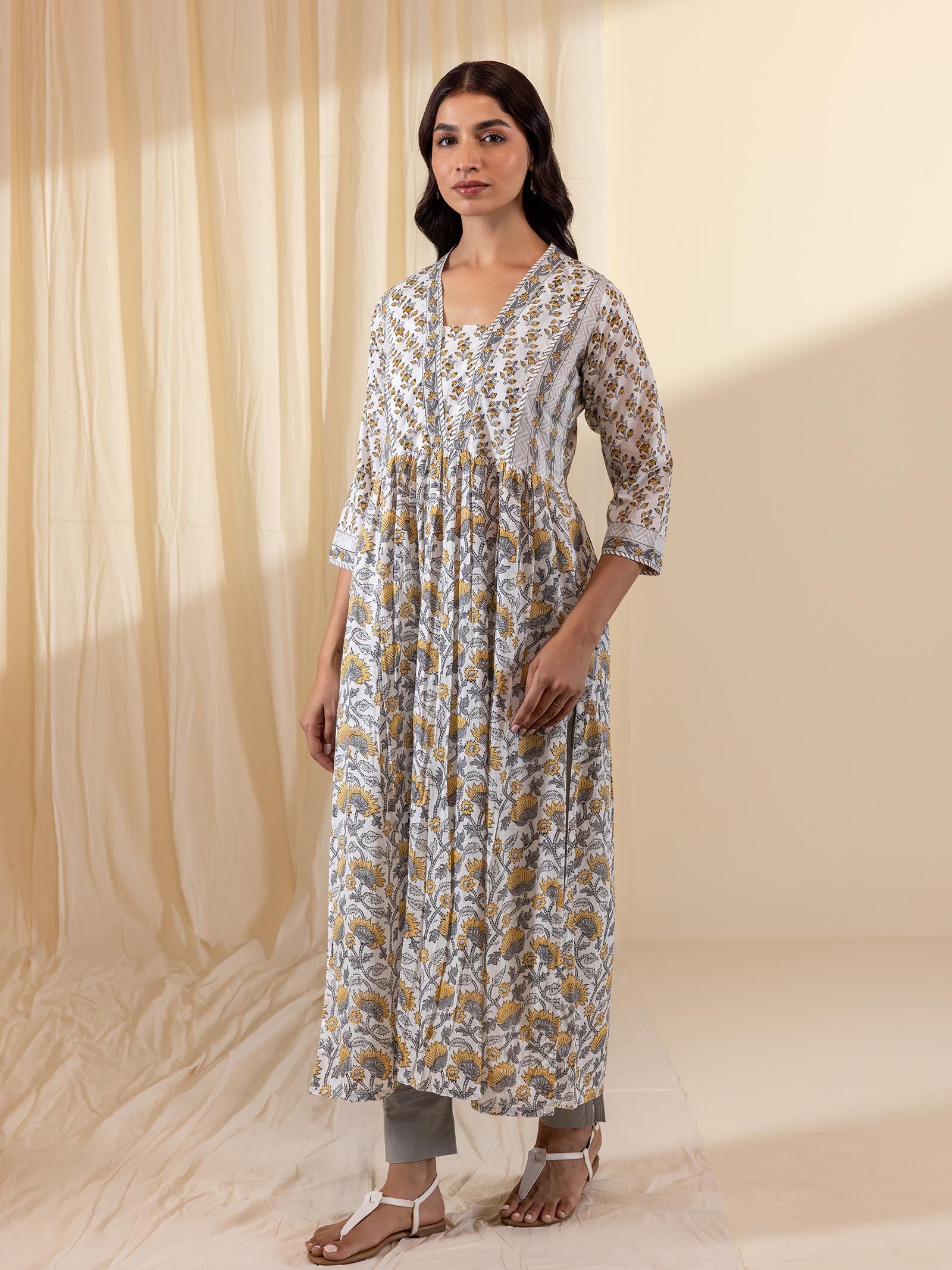 Mustard Field Voile Kurta