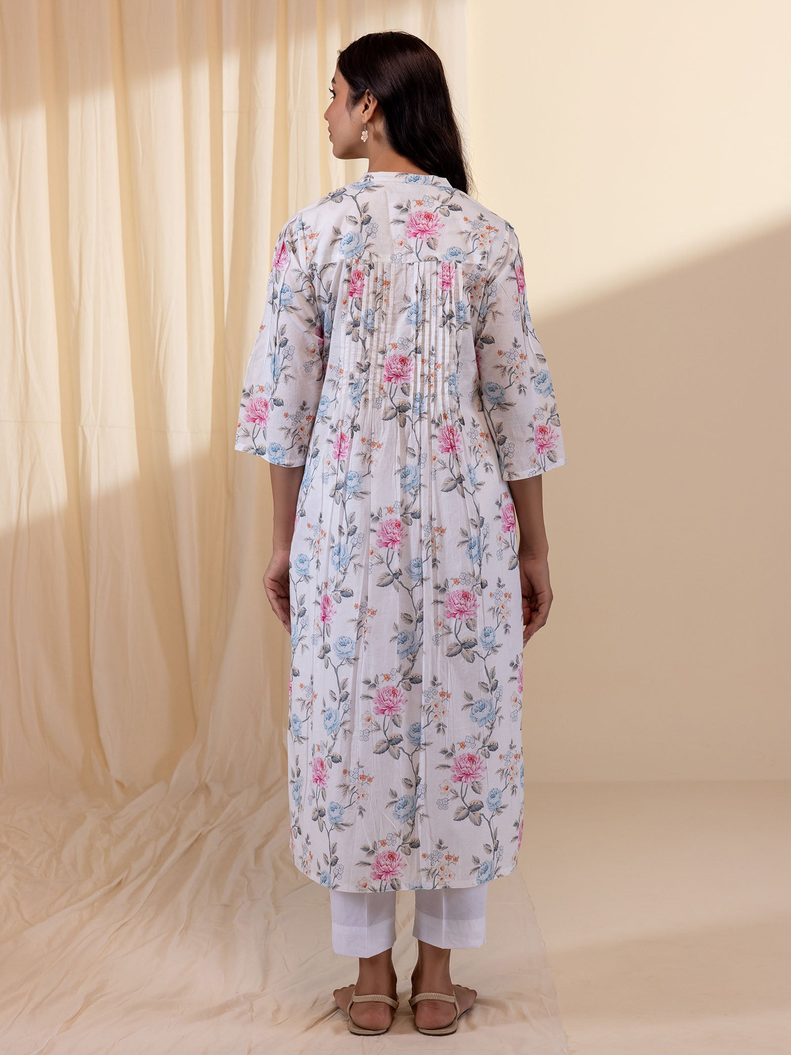 Rose Wine Cotton Kurta