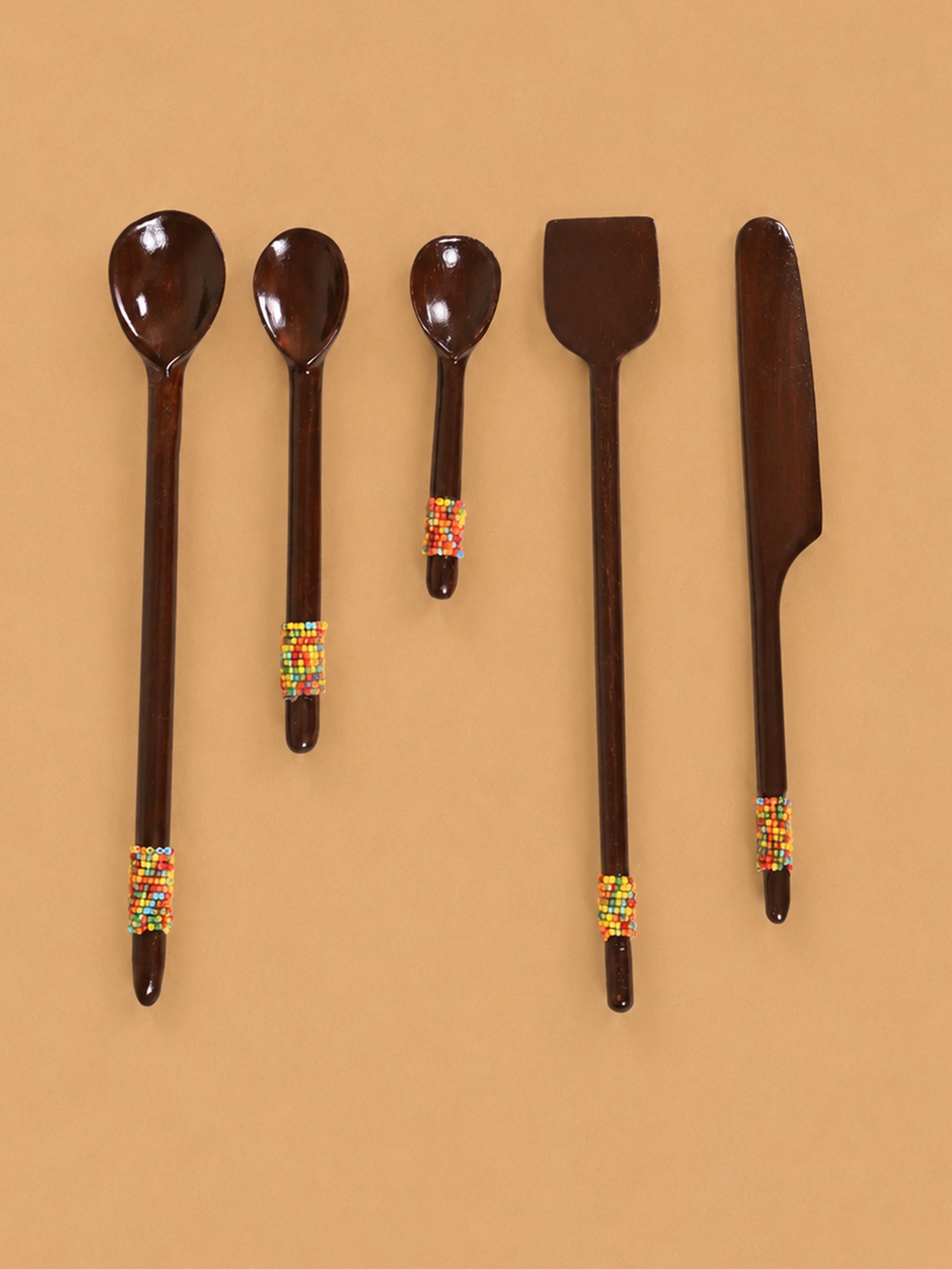 African Spoons (Set Of 5)