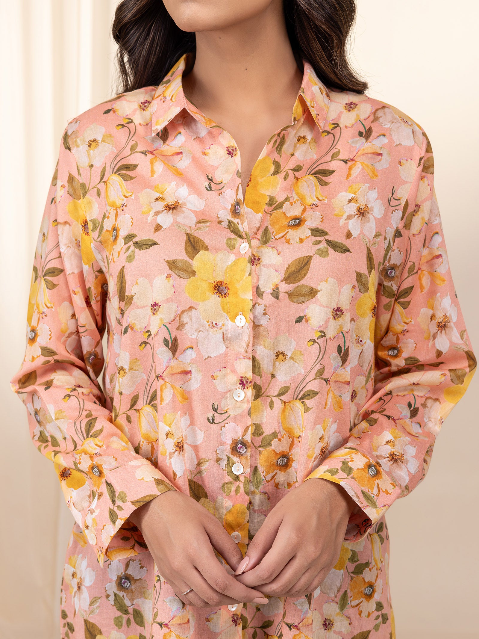 Apricot Jam Voile Shirt