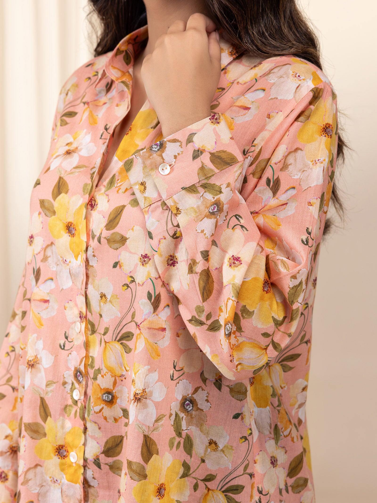 Apricot Jam Voile Shirt