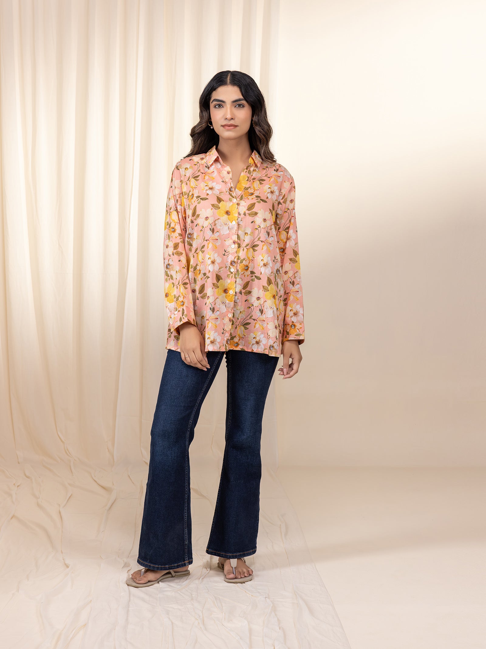 Apricot Jam Voile Shirt