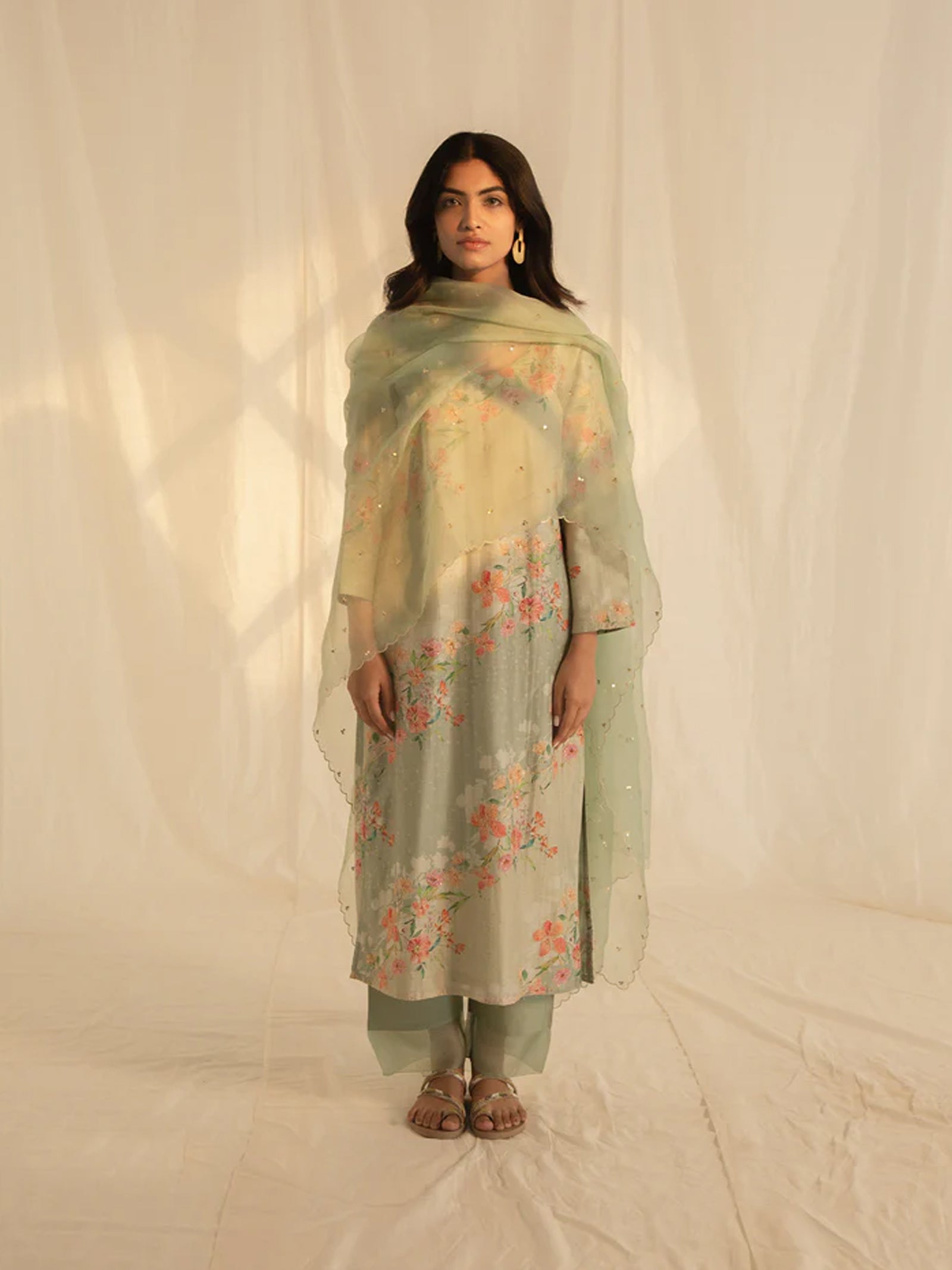 Bandhani Bel Organza Dupatta