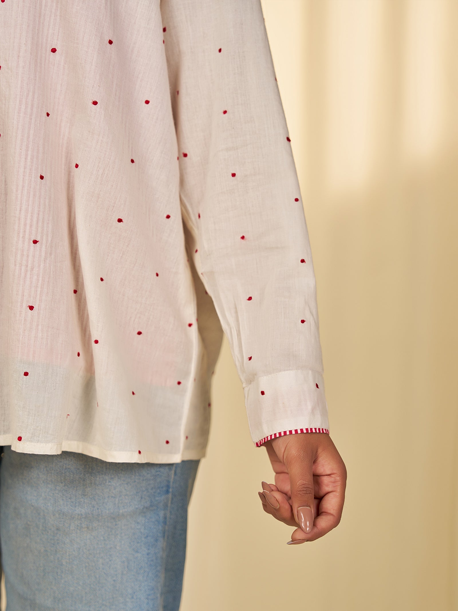 Bare Dots Voile Shirt (Set Of 2)