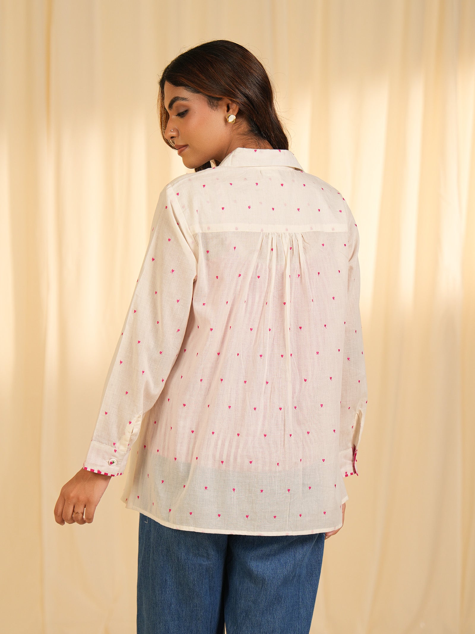 Bare Hearts Voile Shirt (Set Of 2)