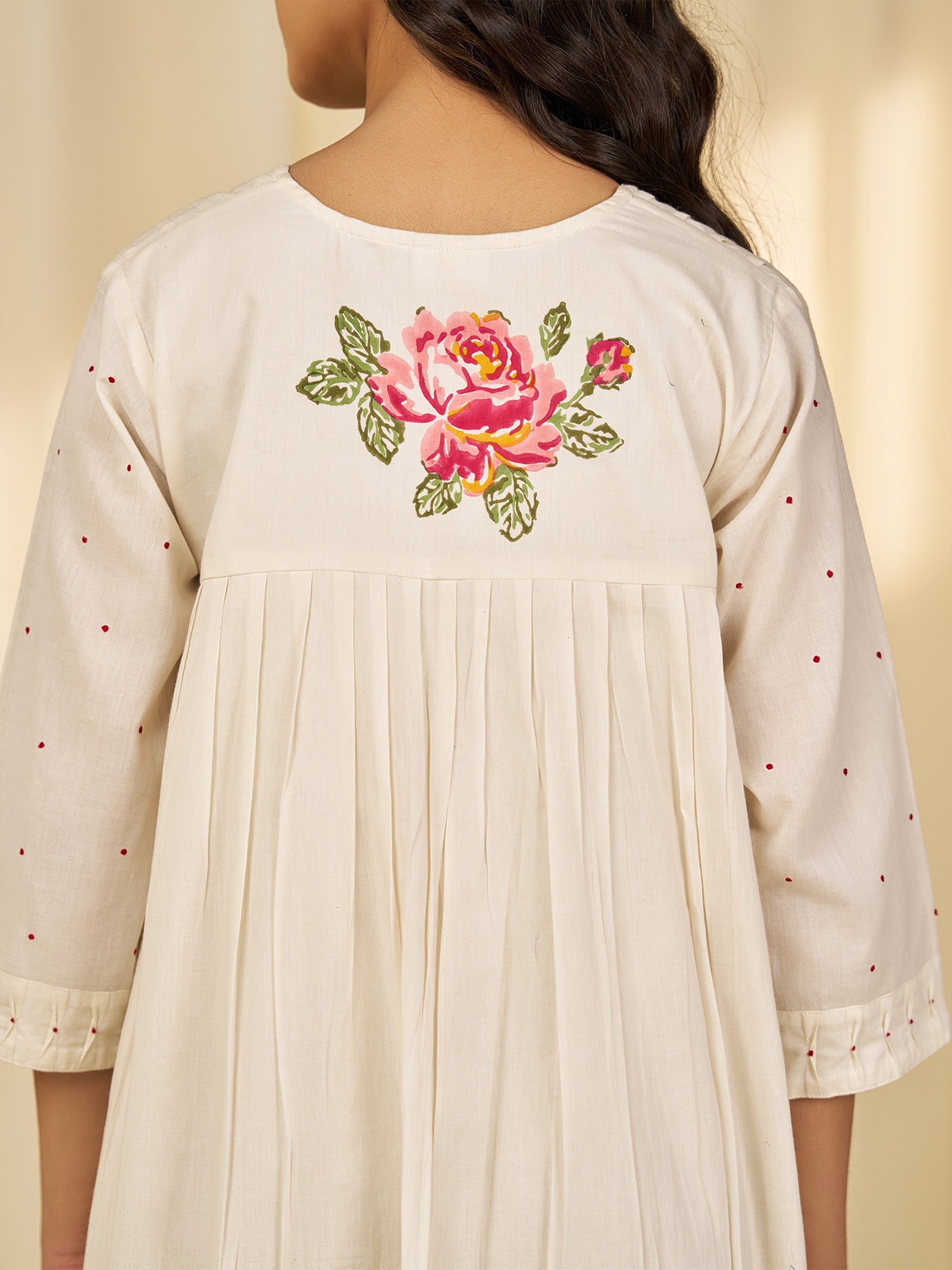 Bare Roses Voile Dress