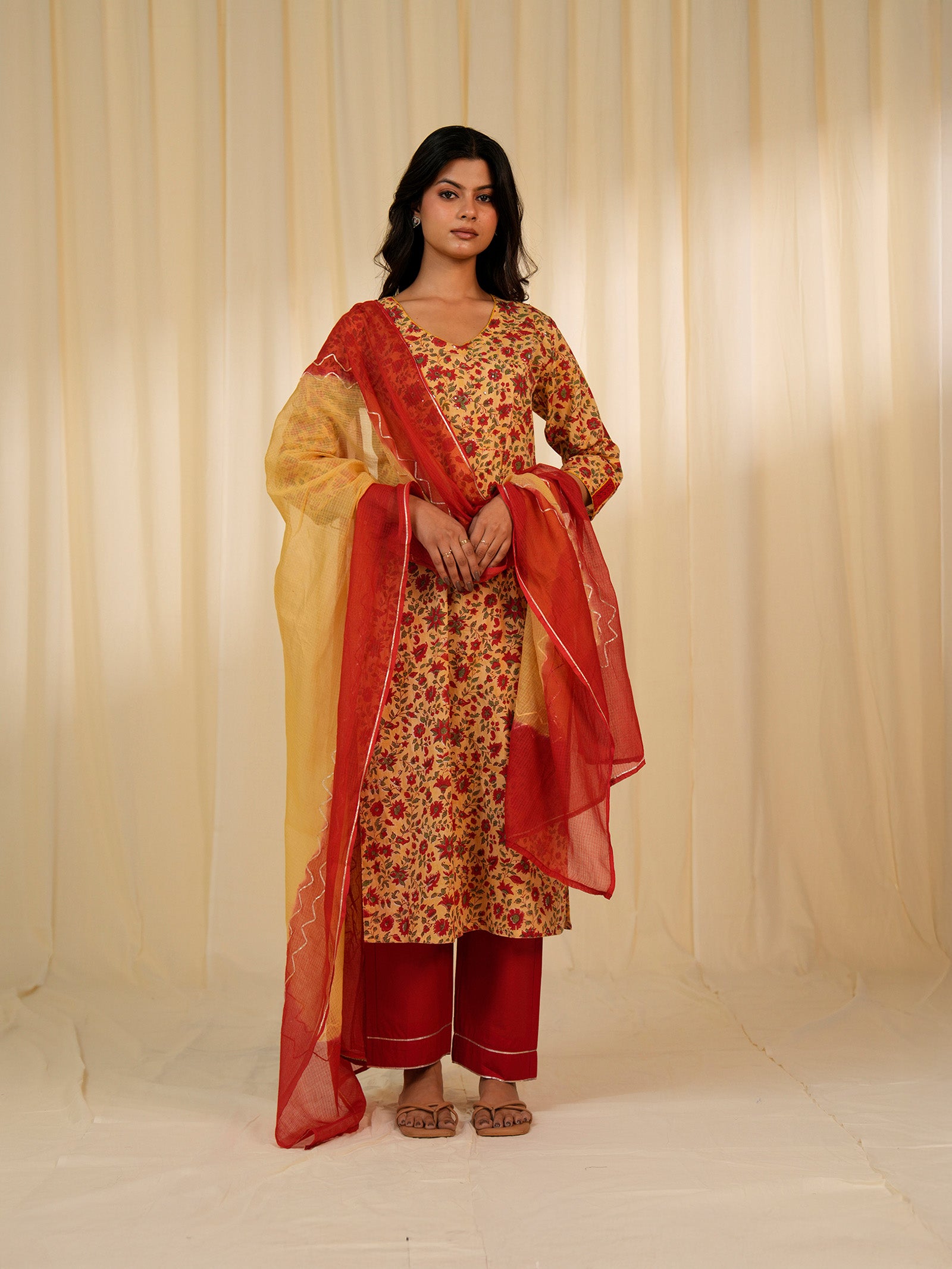 Basanti Kota Dupatta