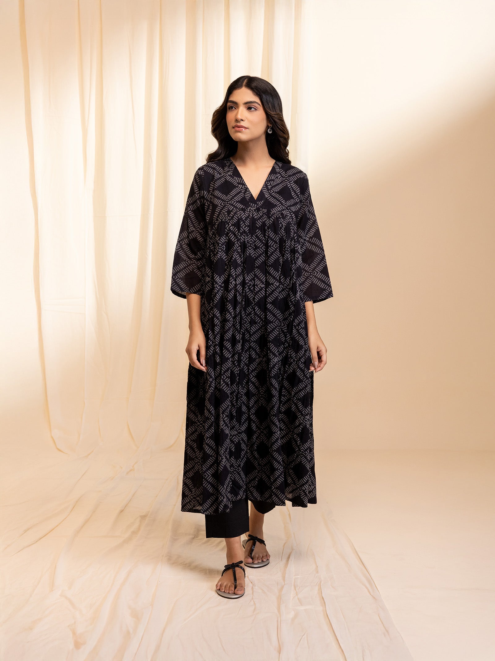 B.G. Gathers Voile Kurta
