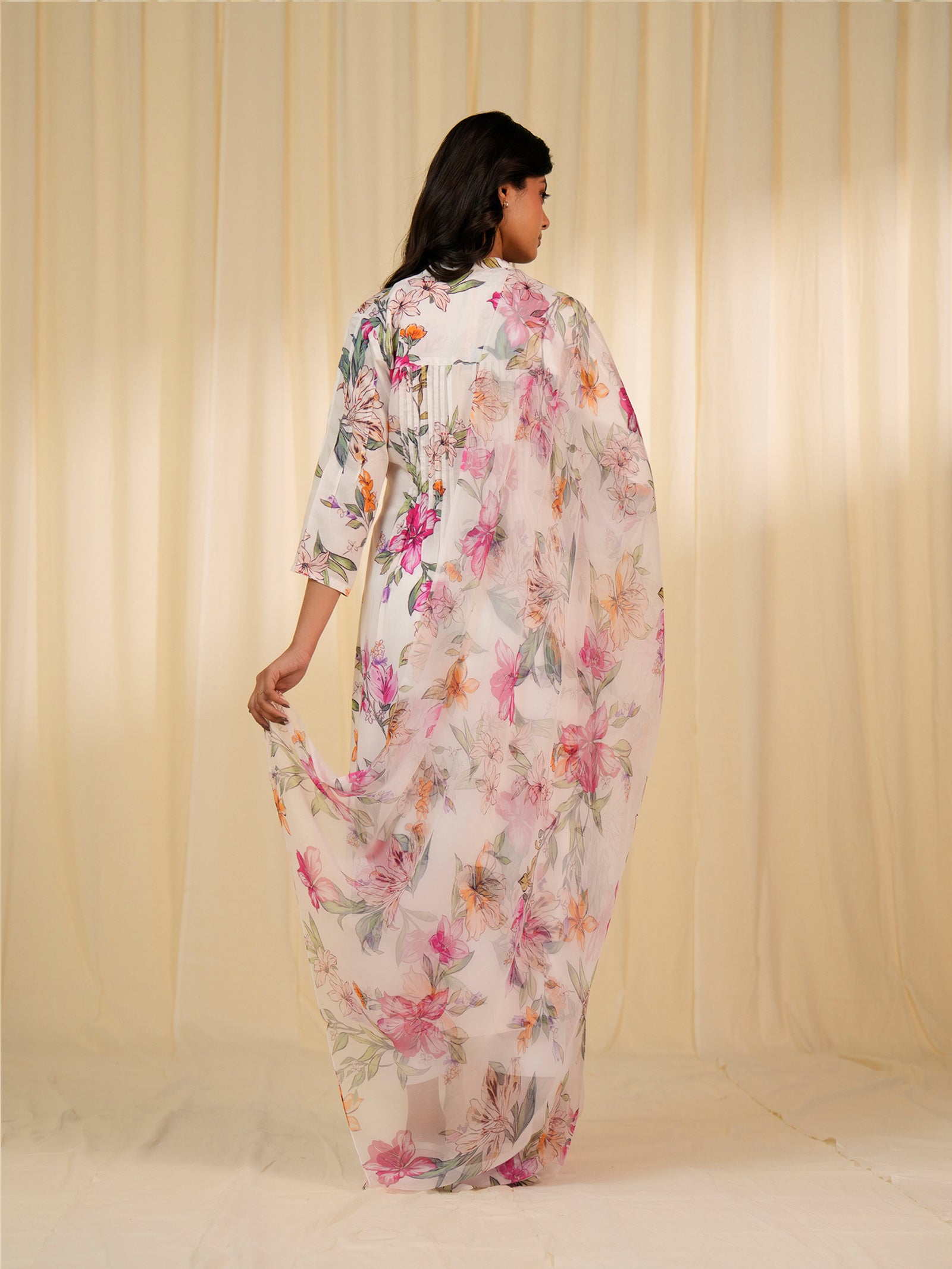 Bloom Meadow Chiffon Dupatta