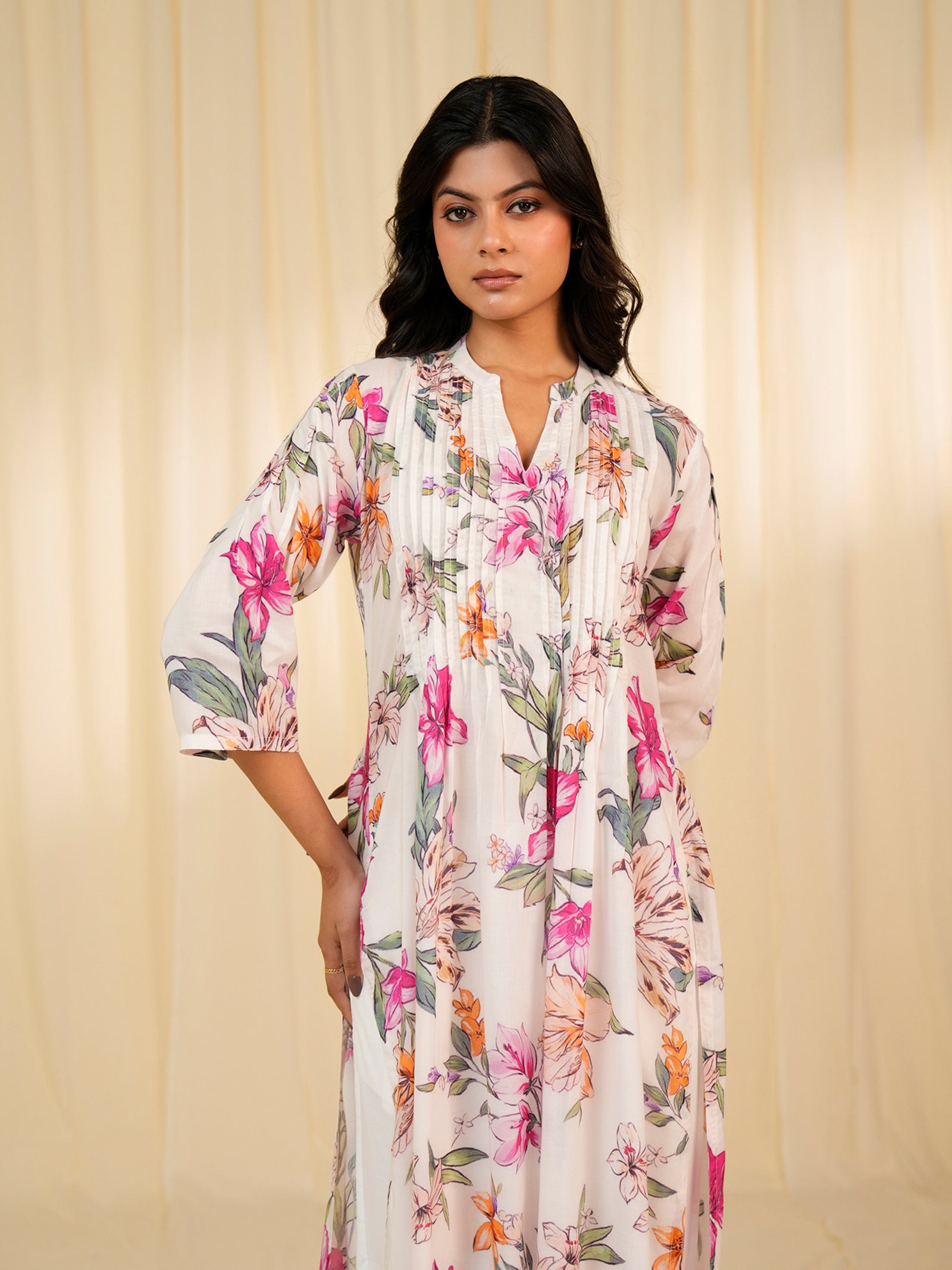 Bloom Meadow Viscose Kurta