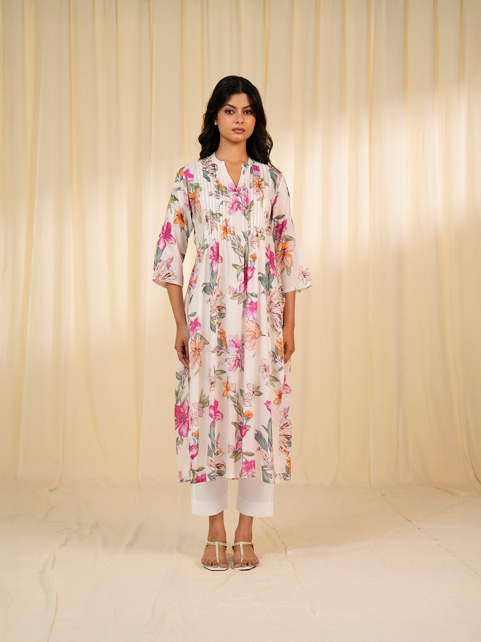 Bloom Meadow Viscose Kurta