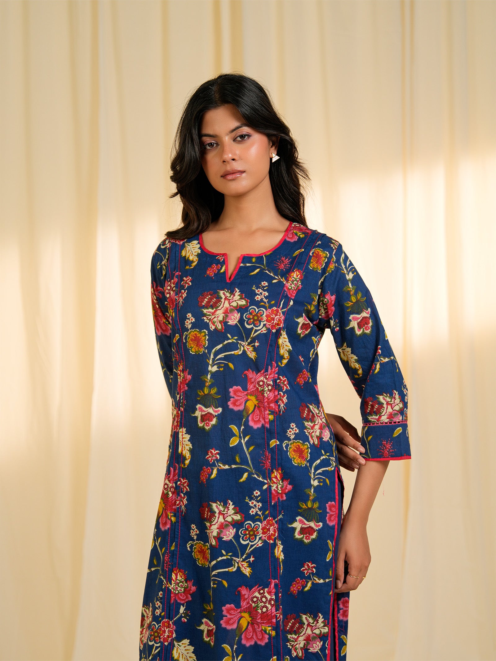 Blue Jazz Cotton Kurta