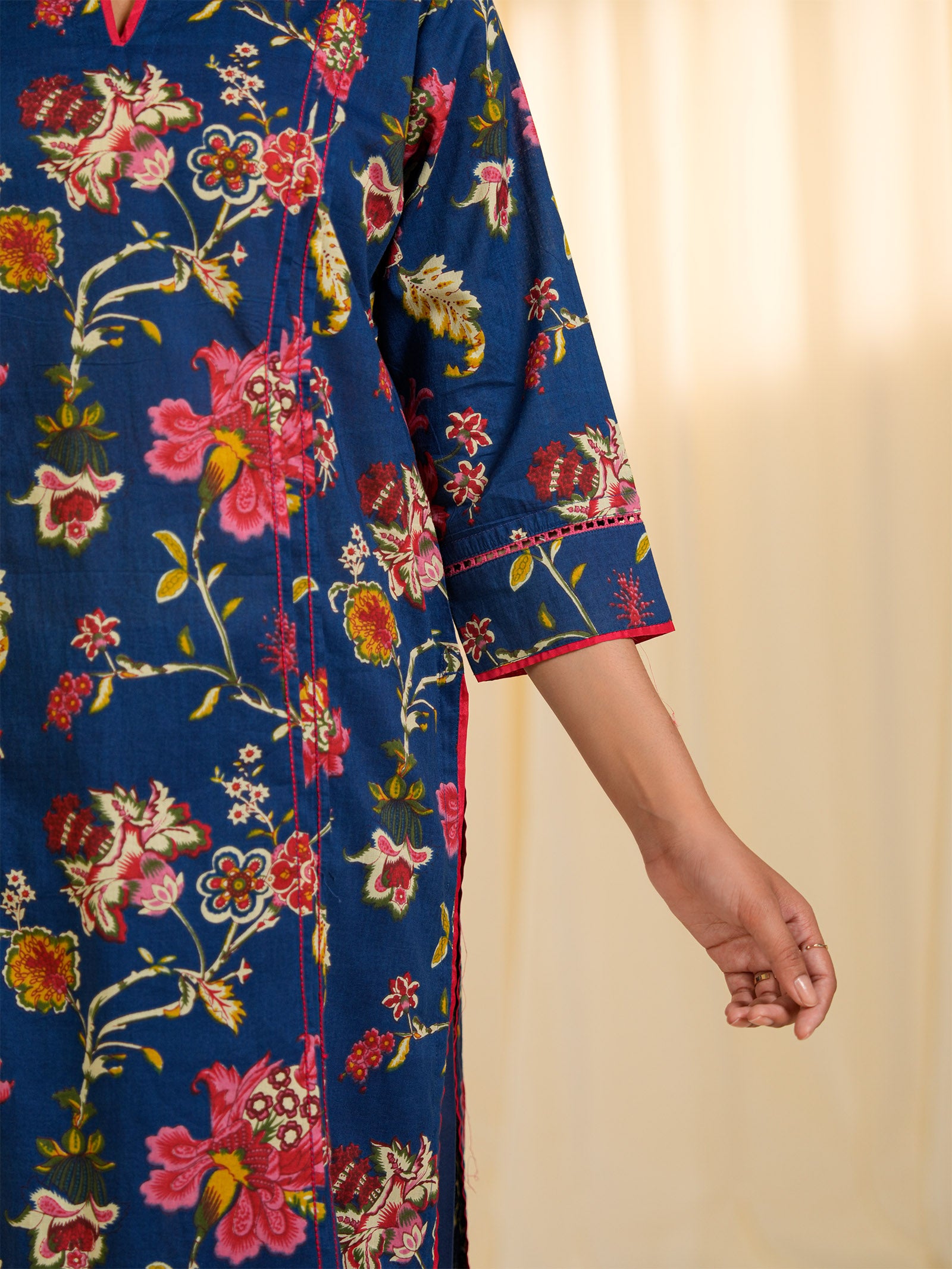 Blue Jazz Cotton Kurta