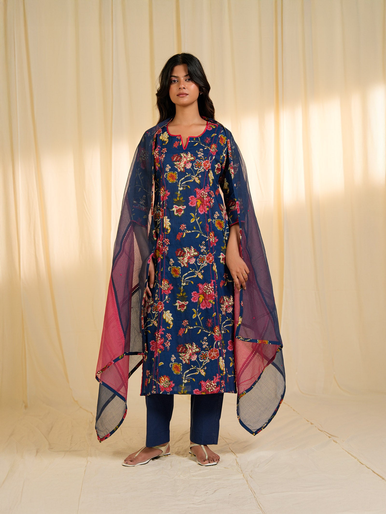 Blue Jazz Cotton Kurta