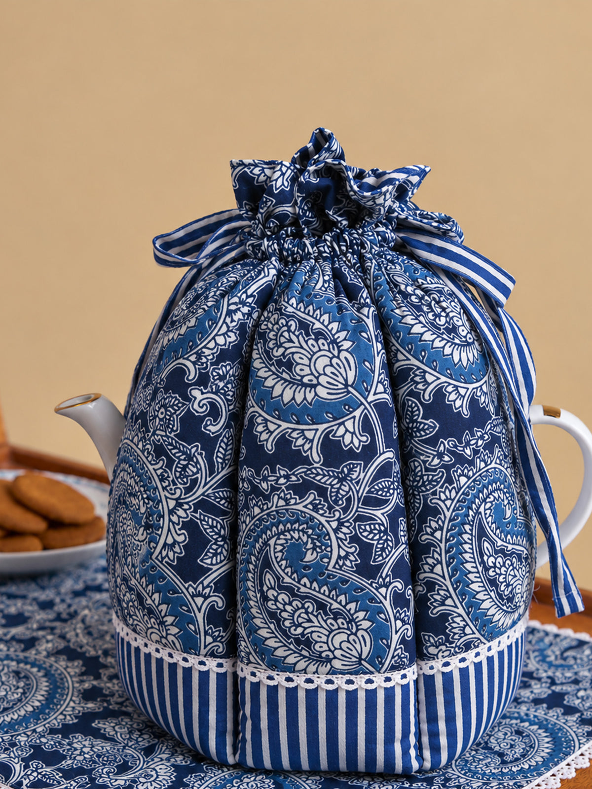 Blue Paisley Tea Cosy