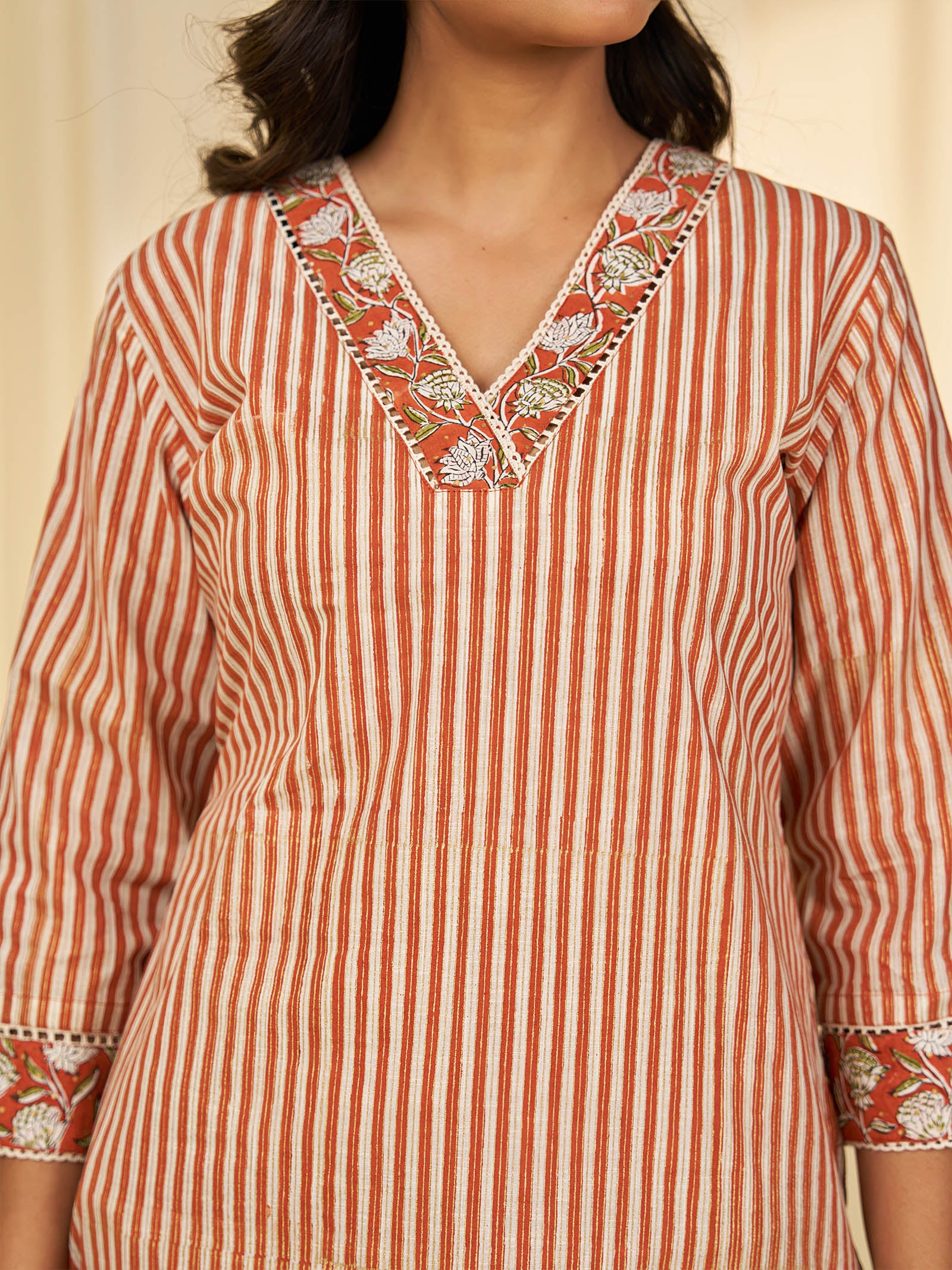 Brick Wall Cotton Kurta