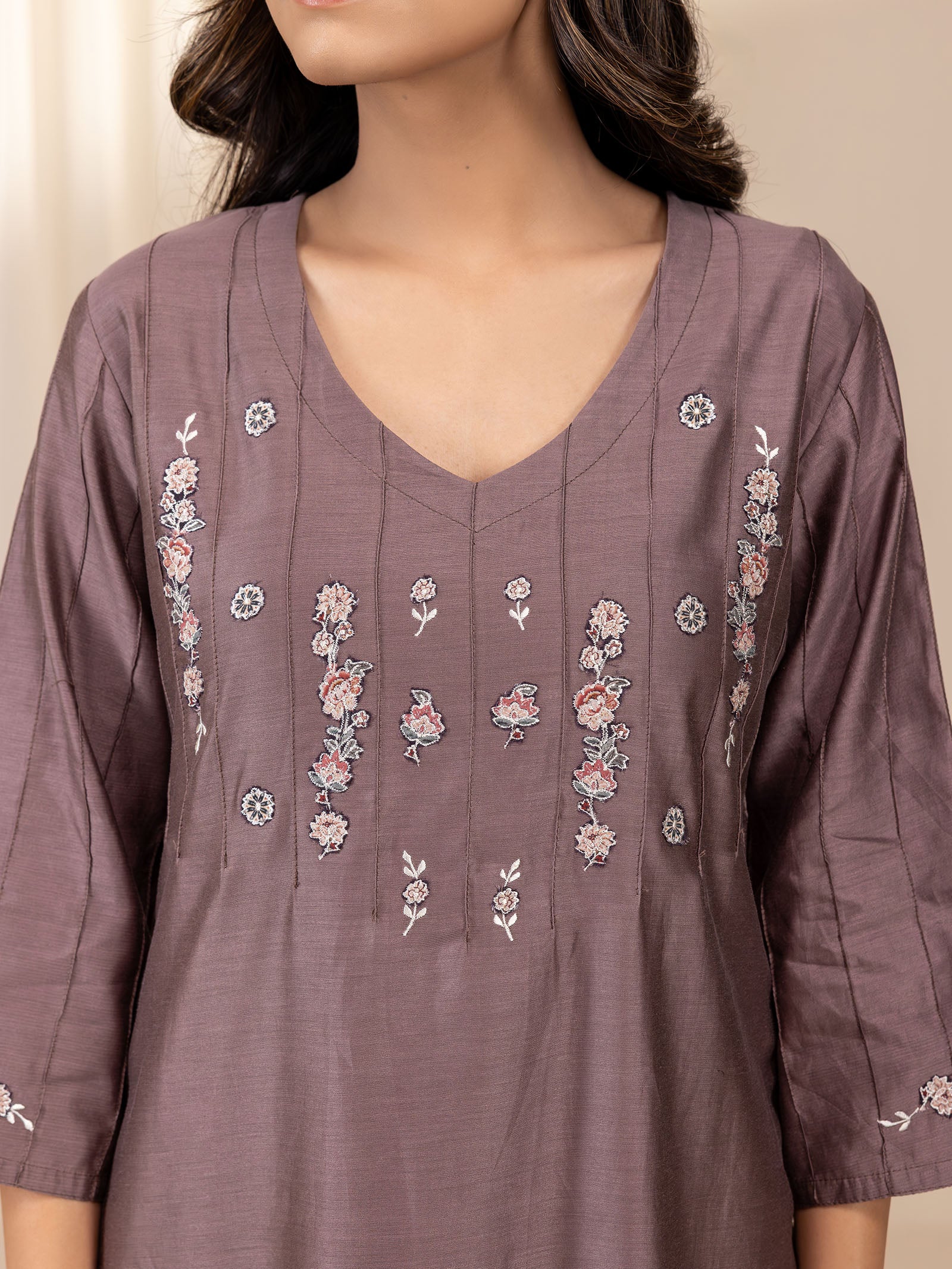 Brunette Chanderi Kurta