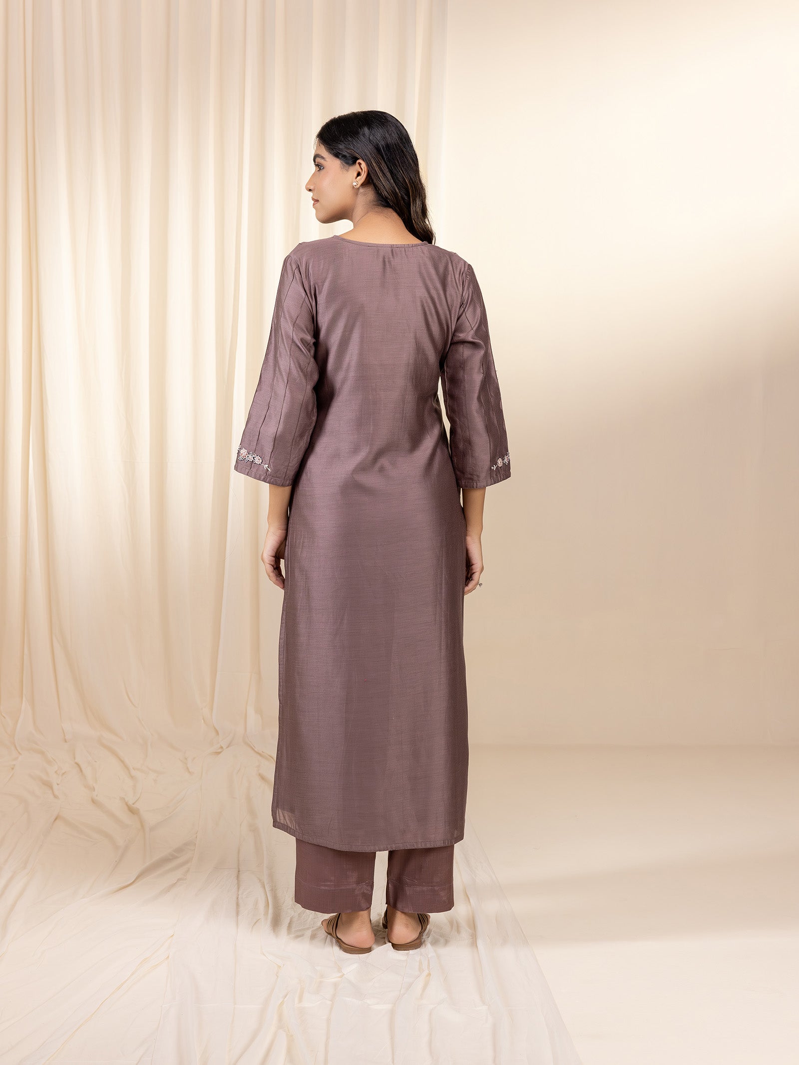 Brunette Chanderi Kurta