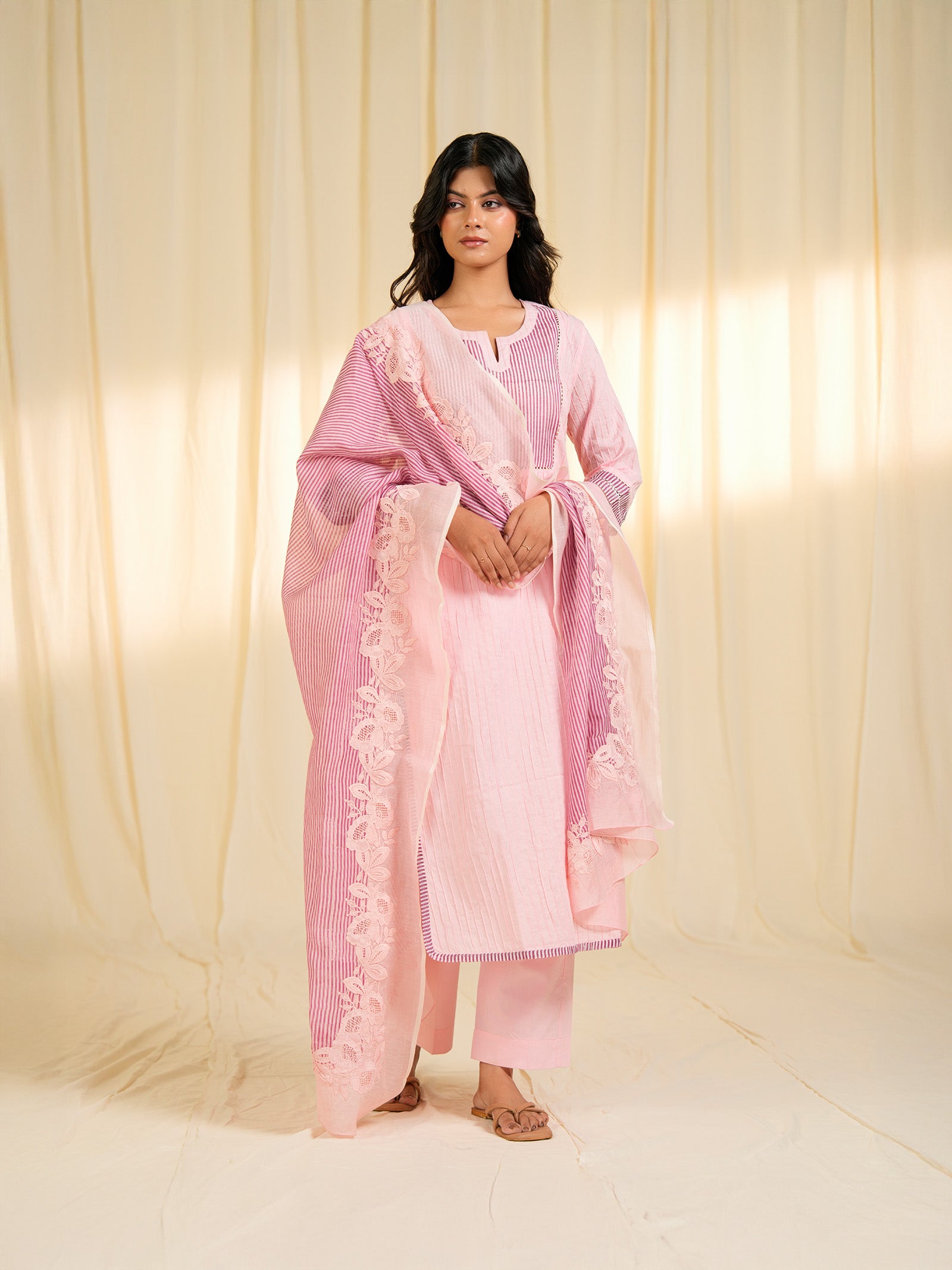 Bubble Tea Chanderi Dupatta
