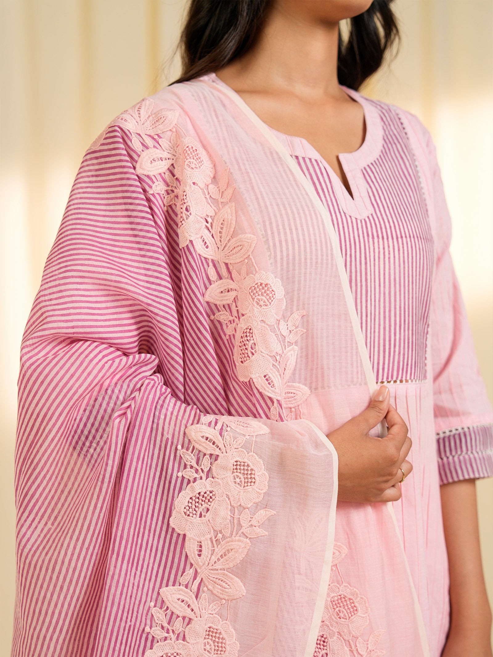 Bubble Tea Chanderi Dupatta