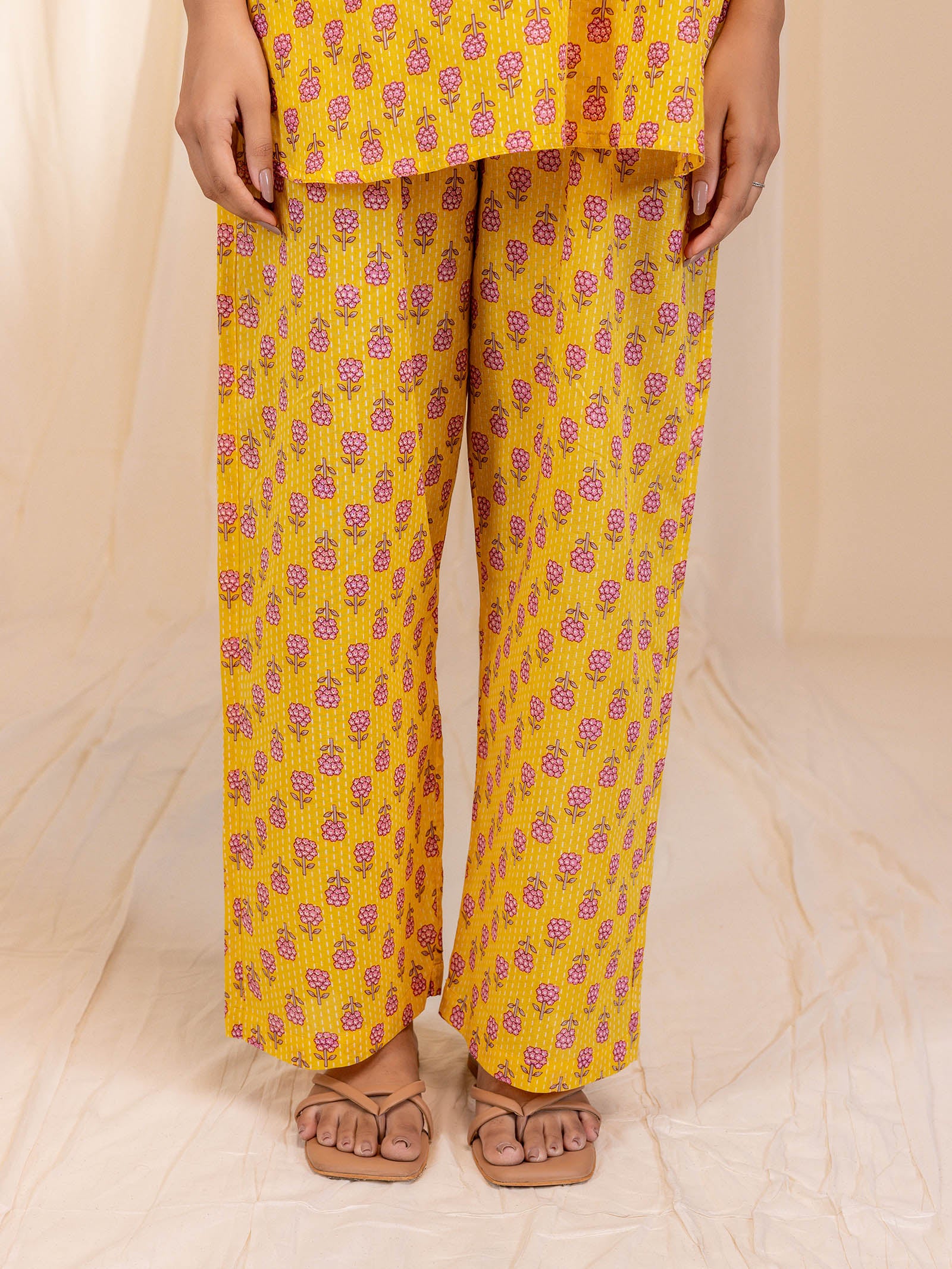 Buttercup Blush Voile Night Suit