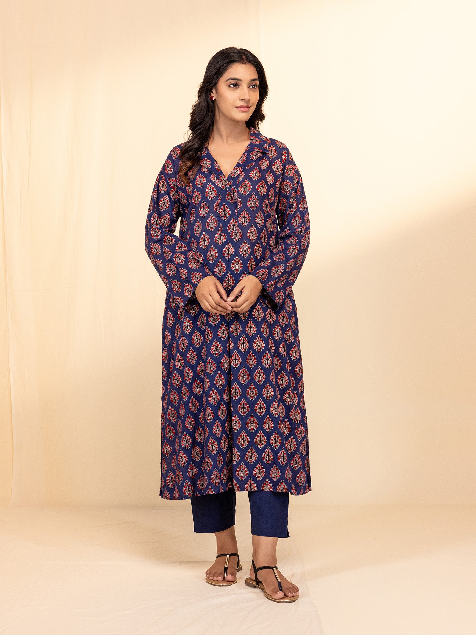 Cherry Dusk Cotton Kurta