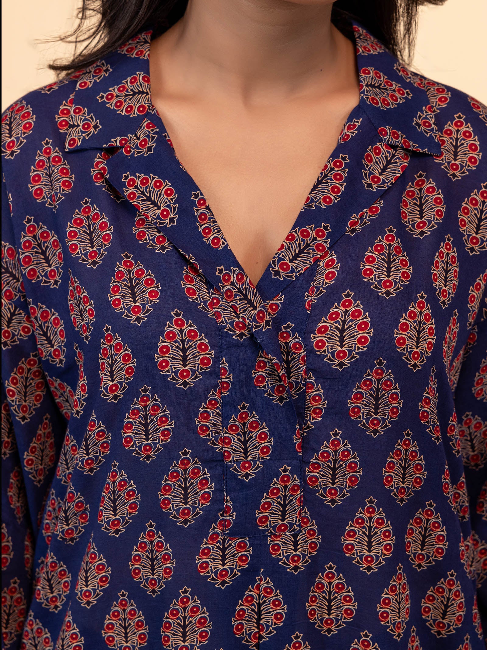 Cherry Dusk Cotton Kurta