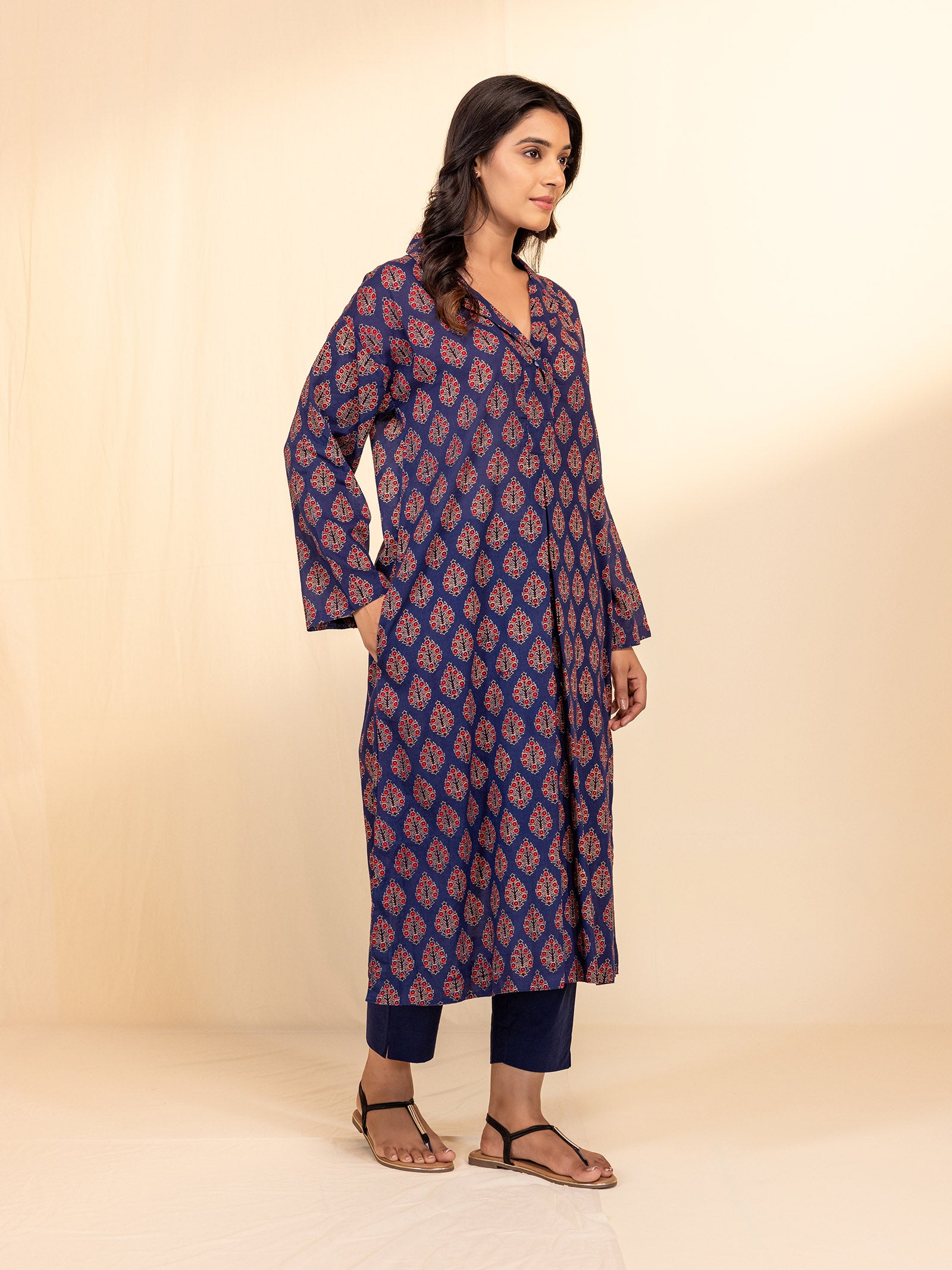 Cherry Dusk Cotton Kurta