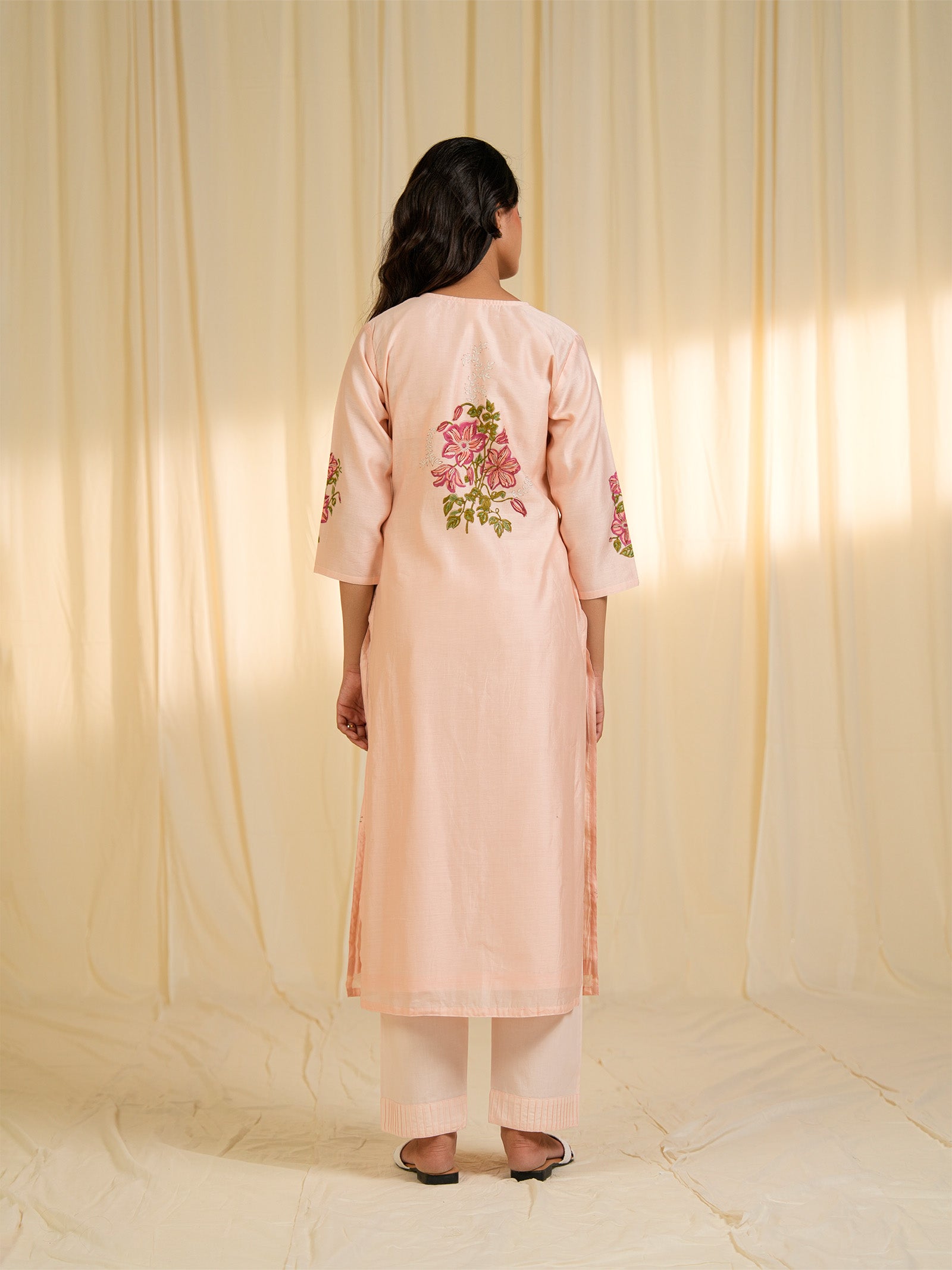 Clematis Chanderi Kurta