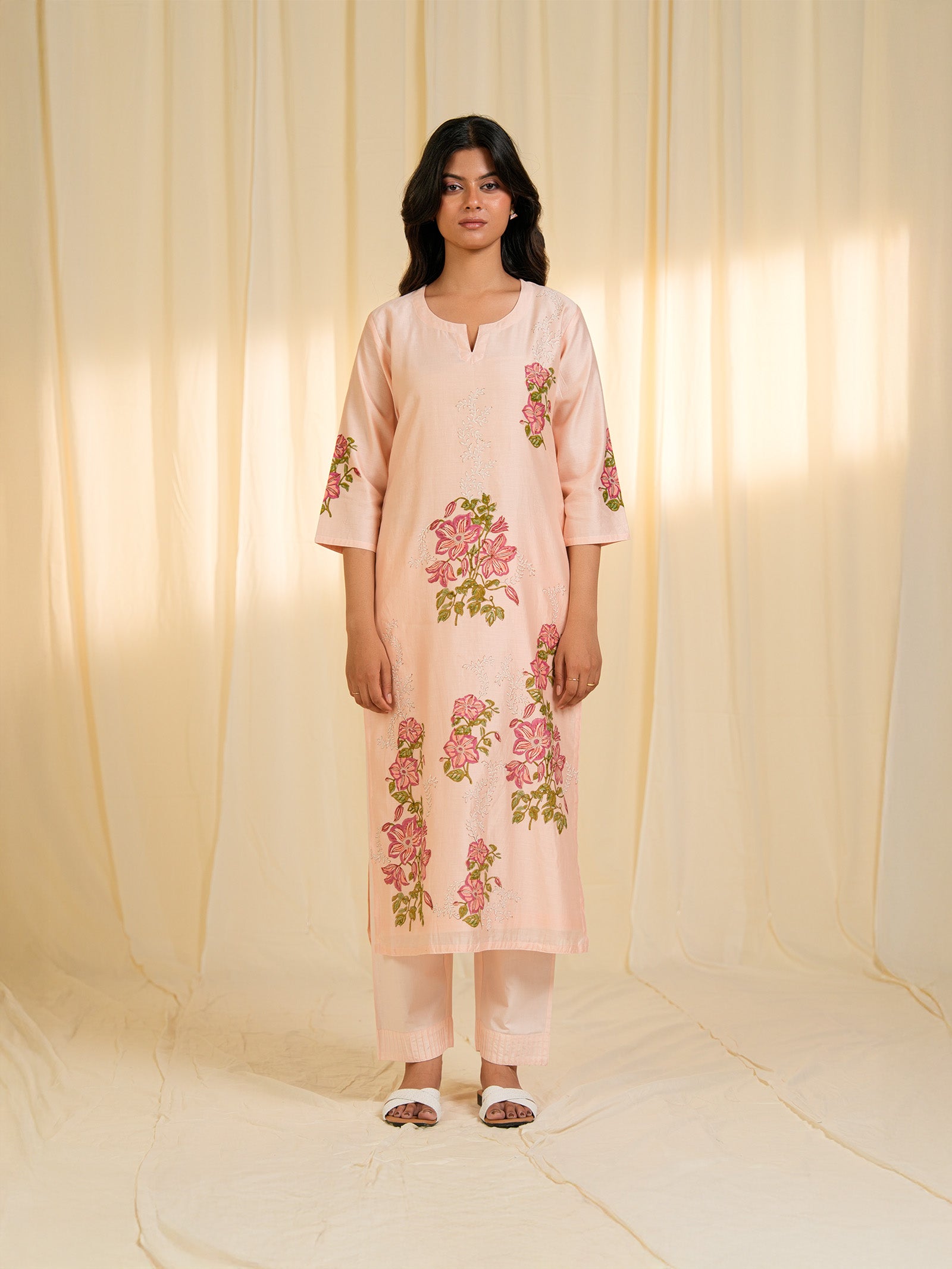 Clematis Chanderi Kurta