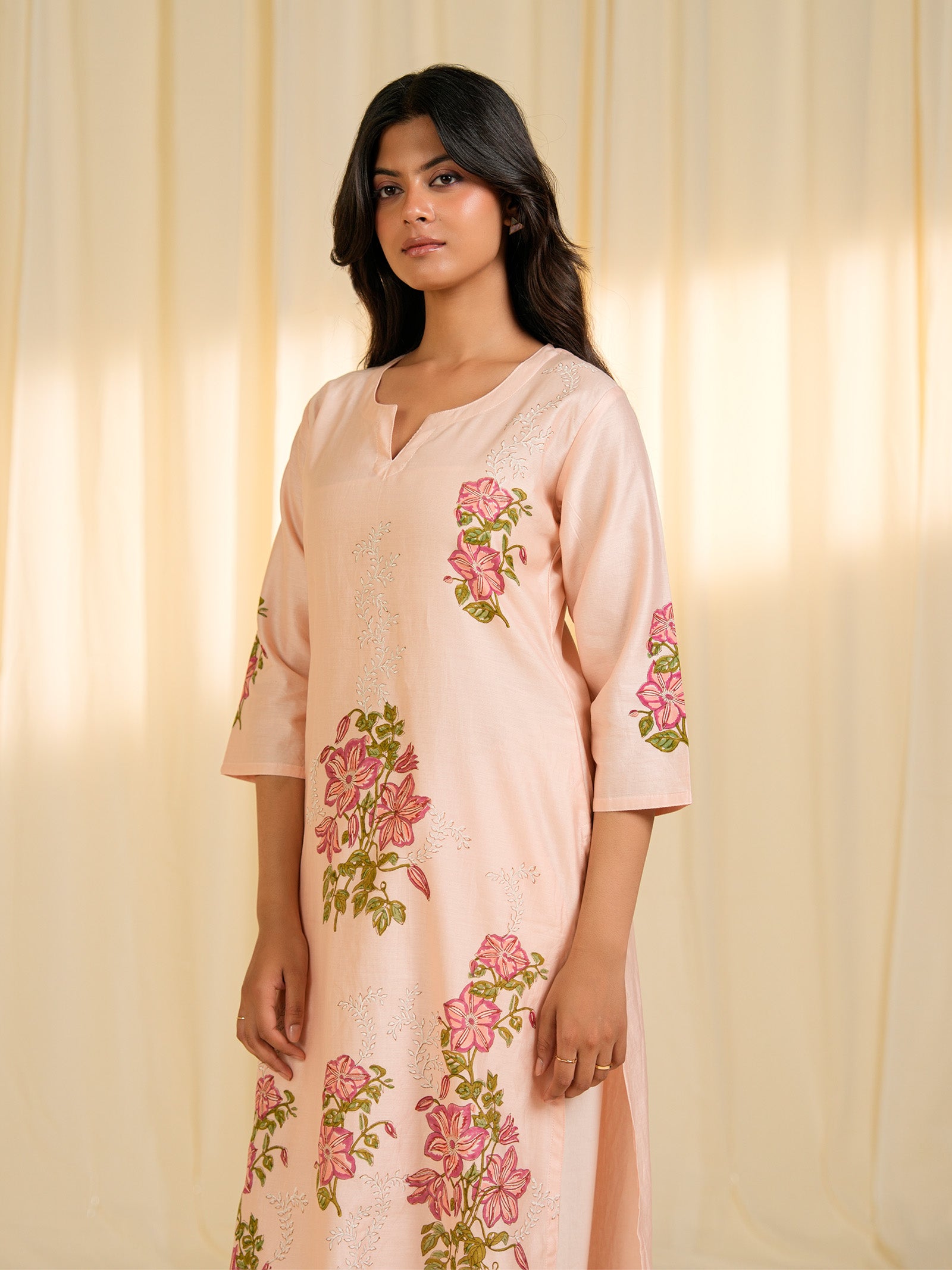 Clematis Chanderi Kurta