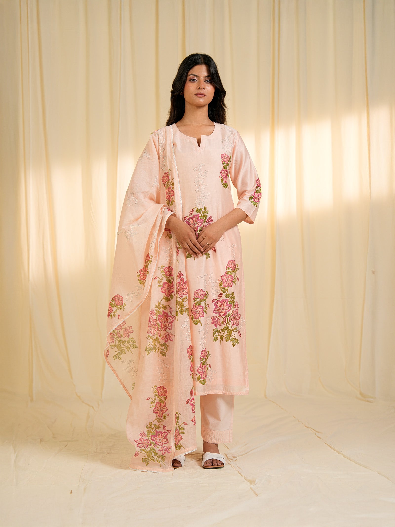 Clematis Chanderi Kurta