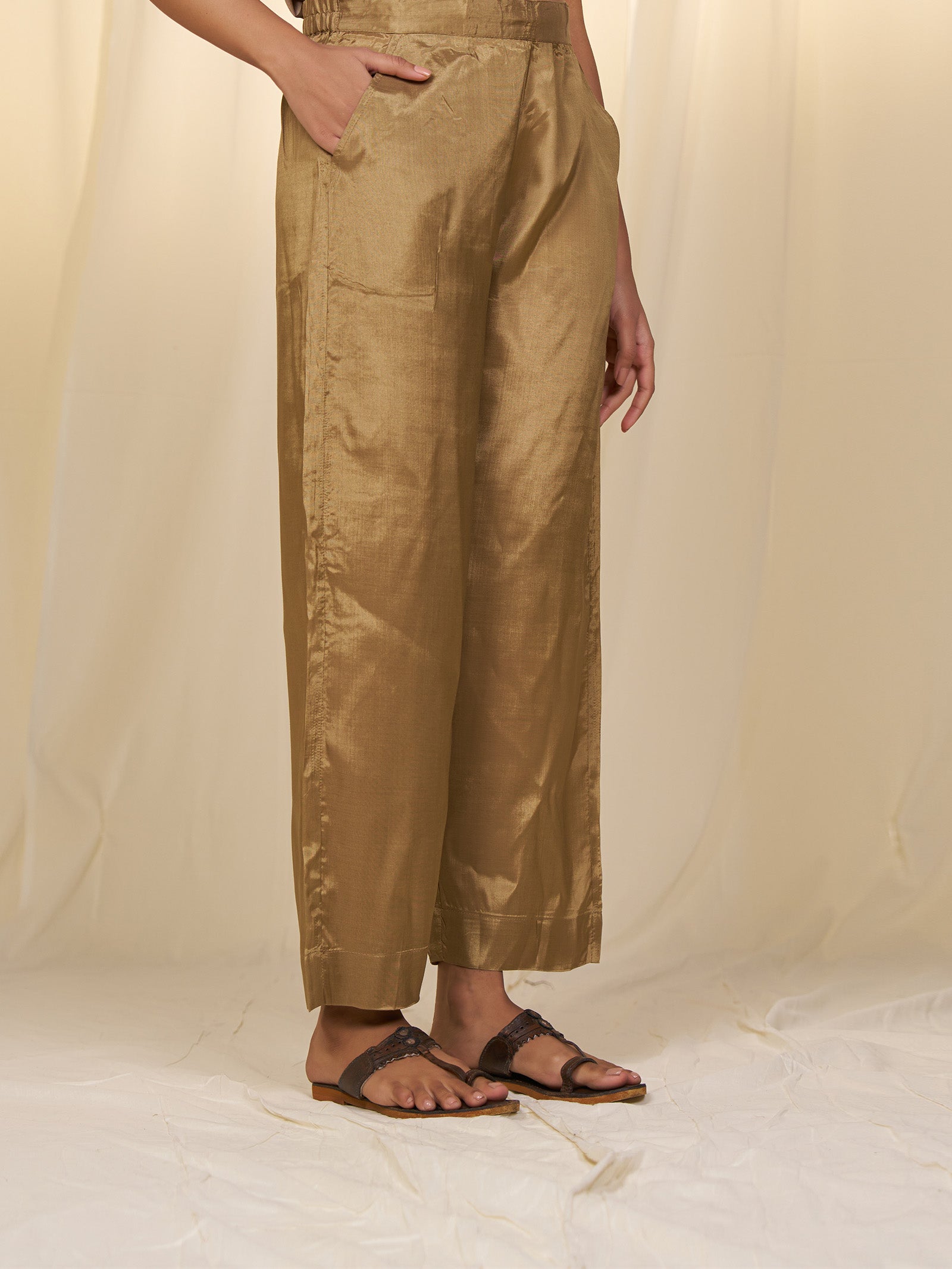 Cocoa Roots Bamboo Silk Straight Pants