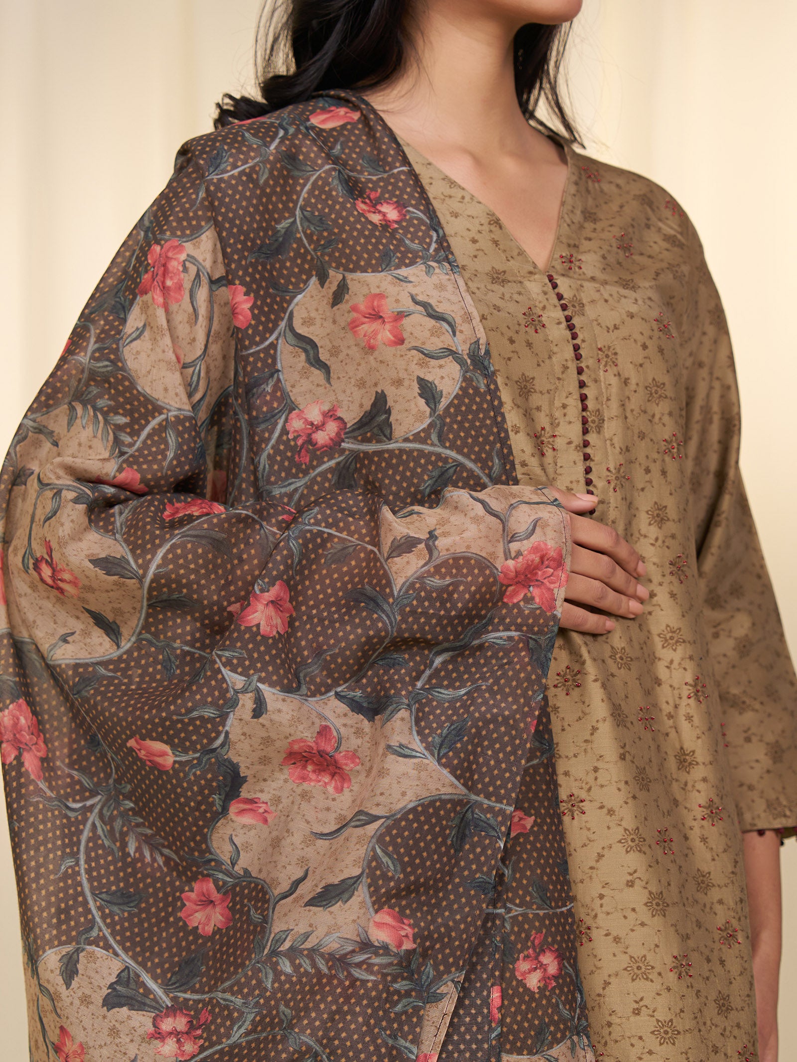 Cocoa Roots Chanderi Dupatta