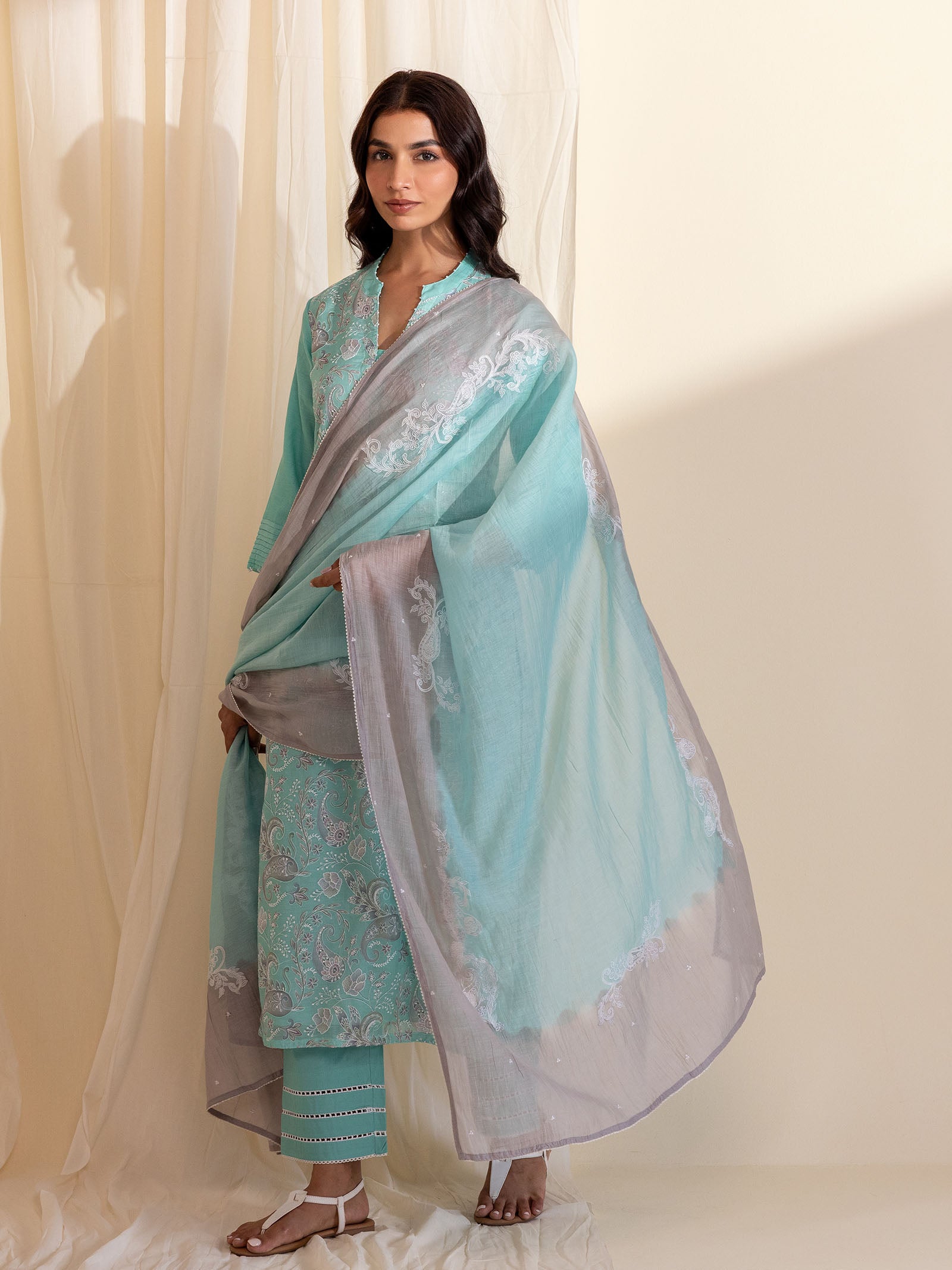 Shimmering Dusk Chanderi Dupatta