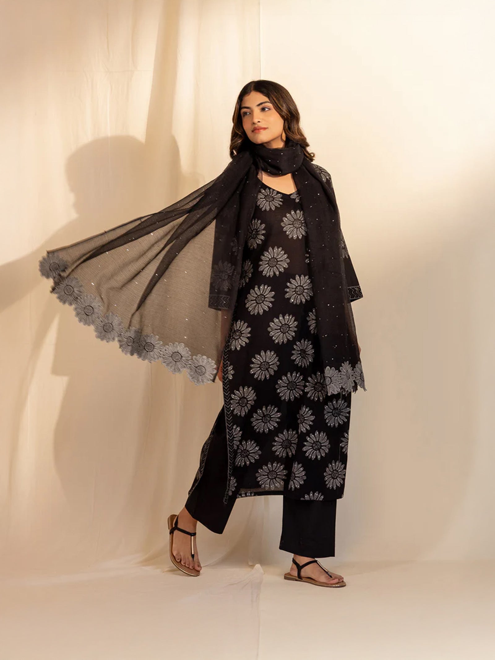 Bg Sunflower Kota Dupatta