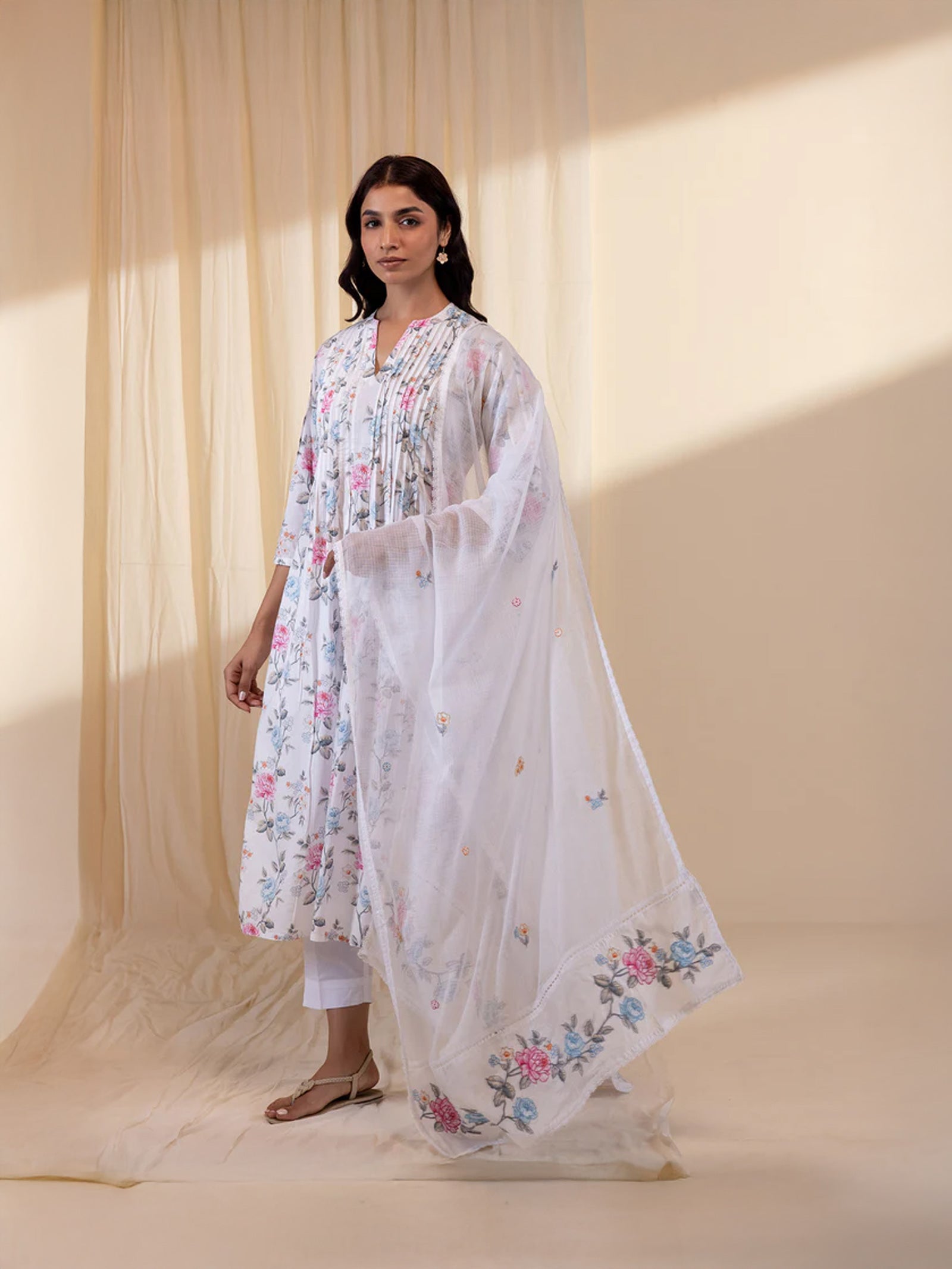 Rose Wine Kota Dupatta