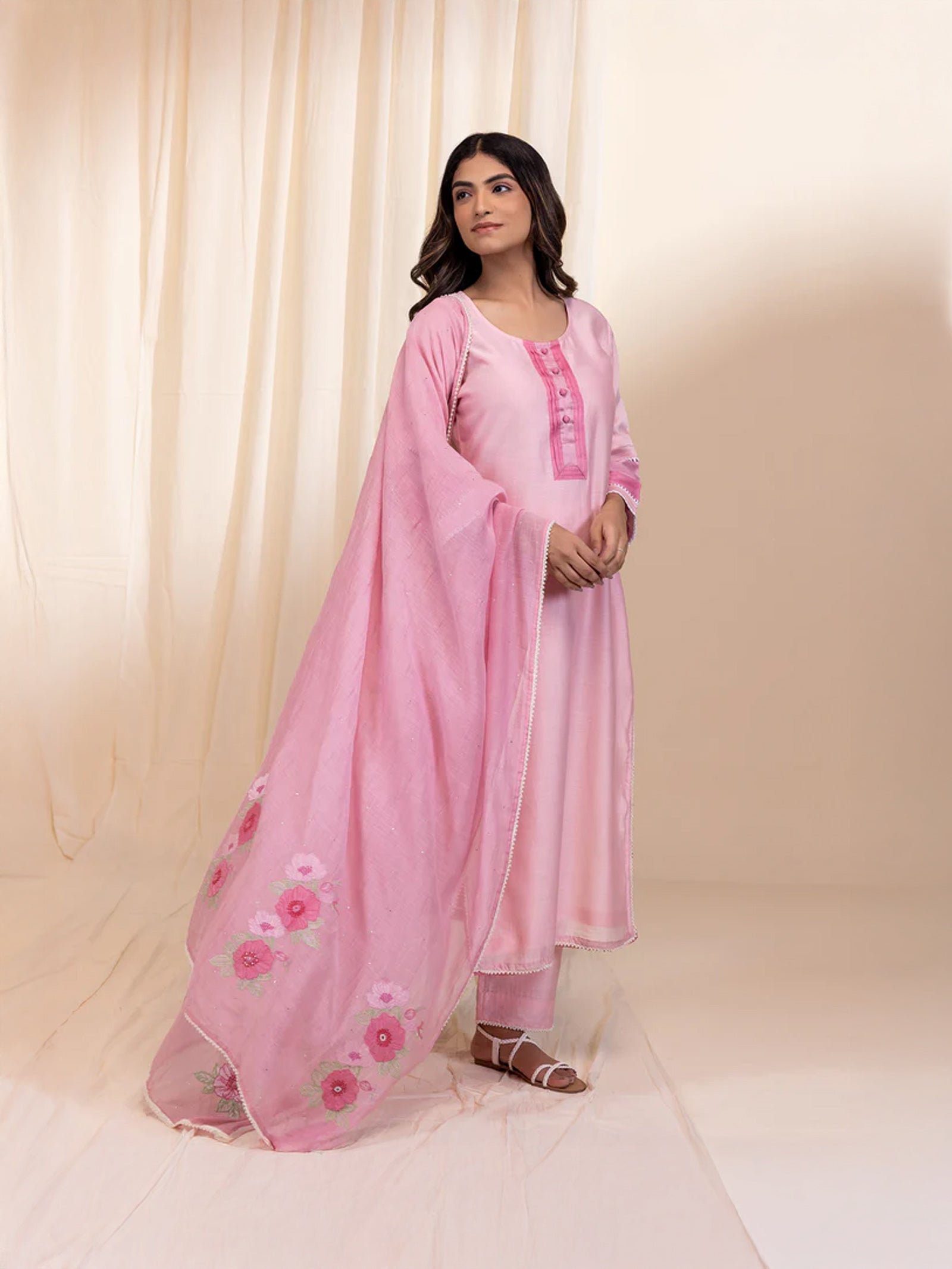 Ten Tones Chanderi Dupatta