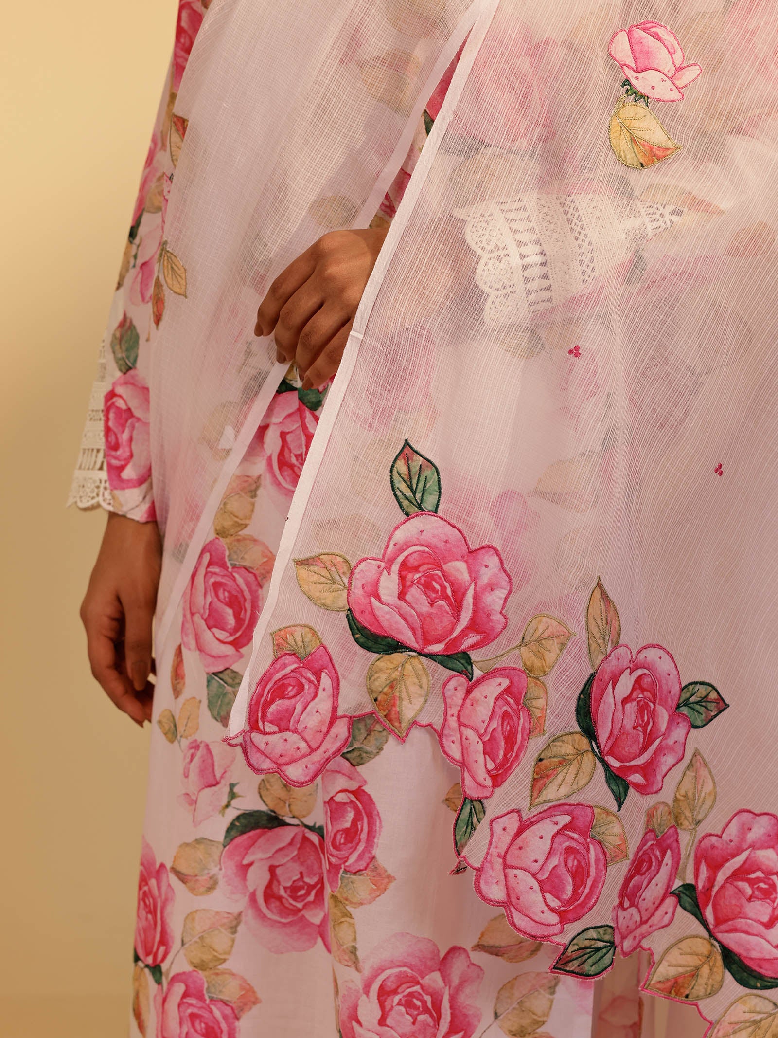 Bold And Beautiful Kota Dupatta - (Pink)