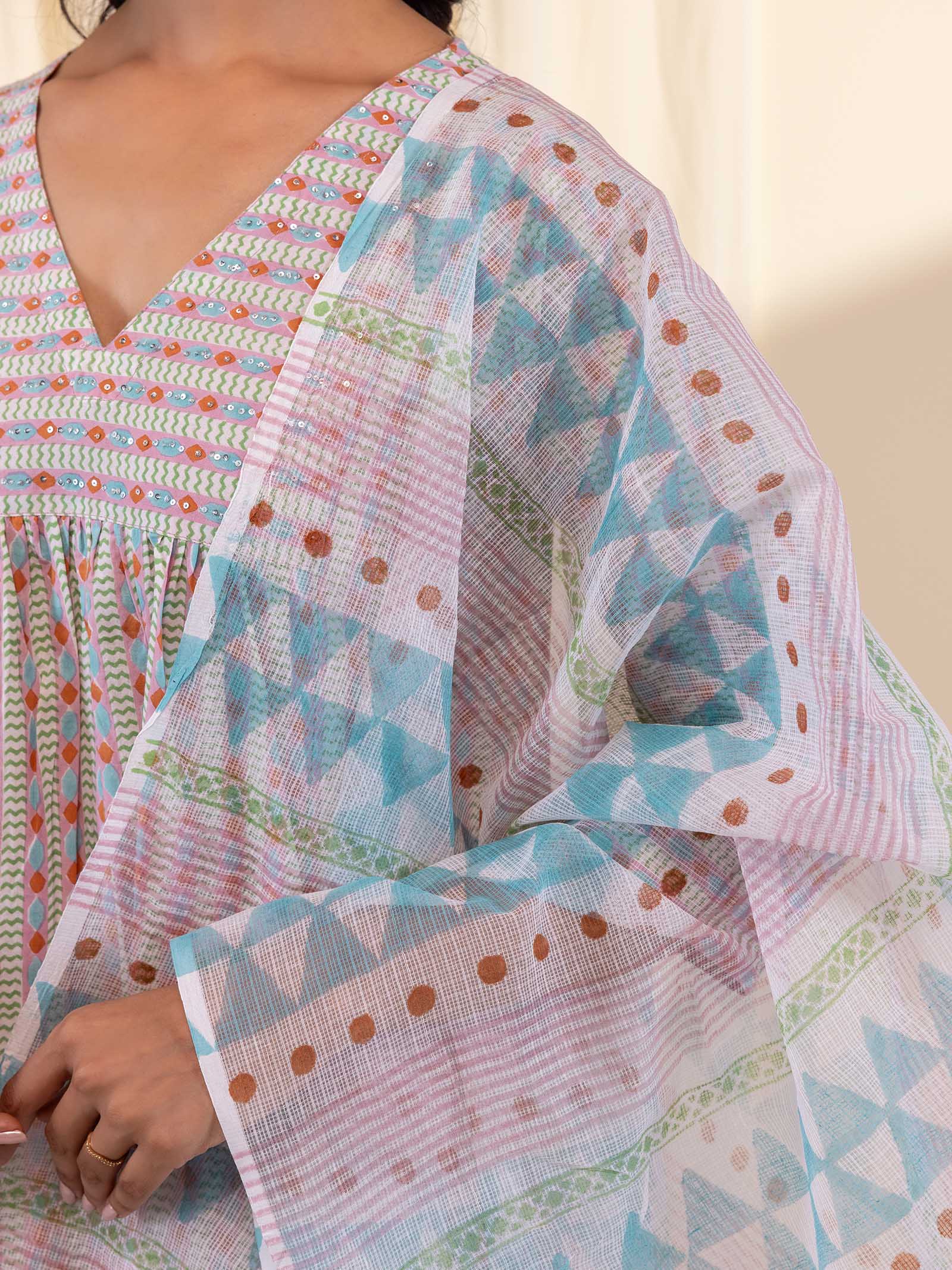 Rust Stone Kota Dupatta