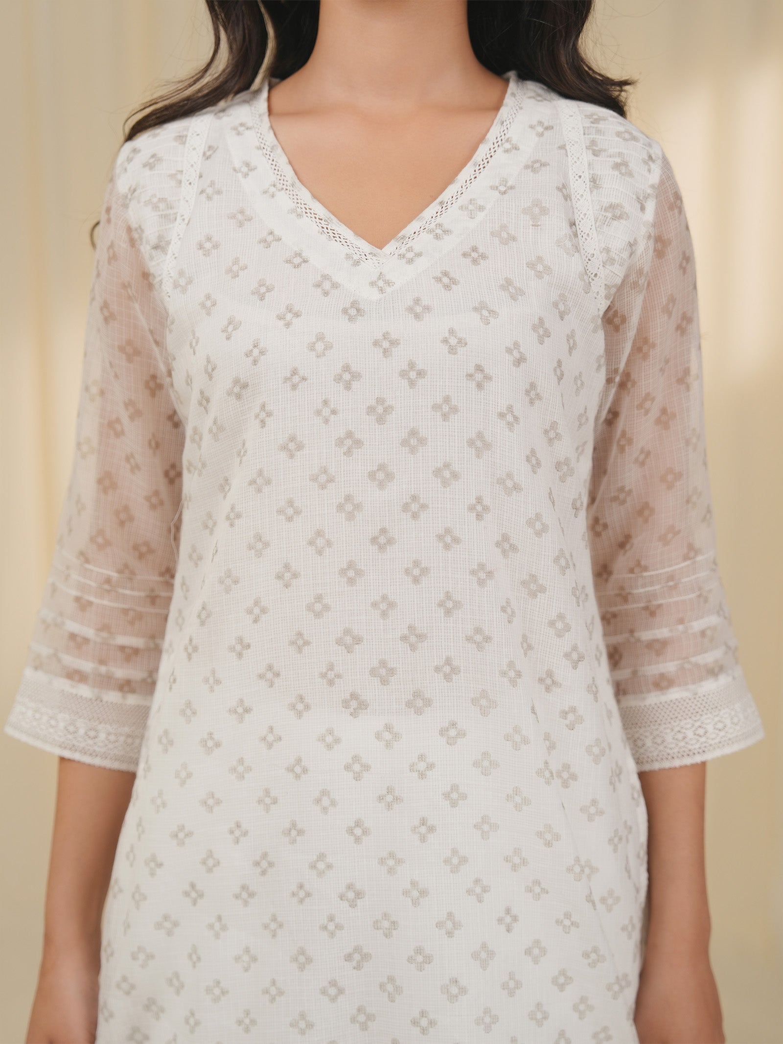 Snow Pearl Cotton Kurta