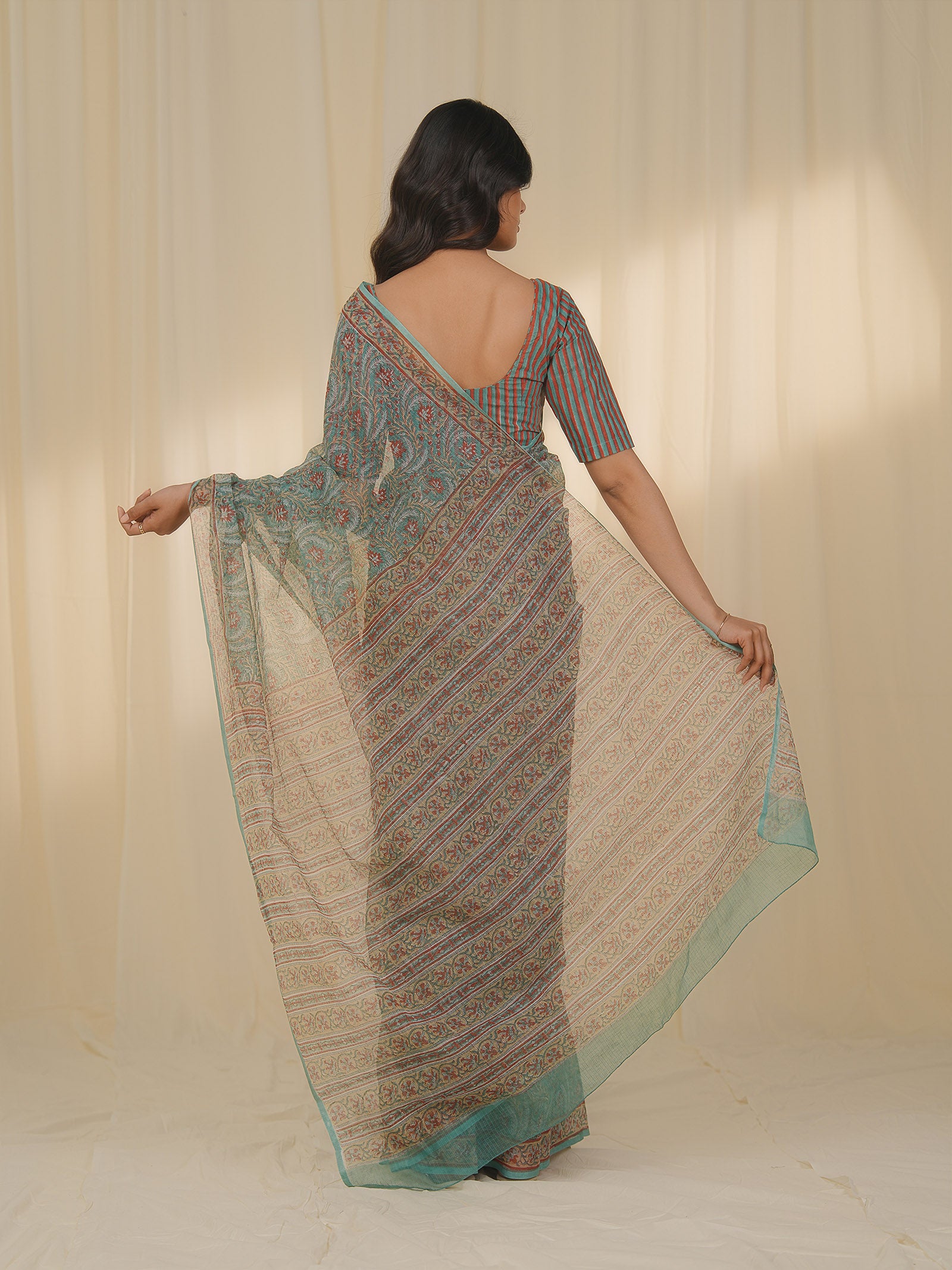 Crimson Tide Kota Saree