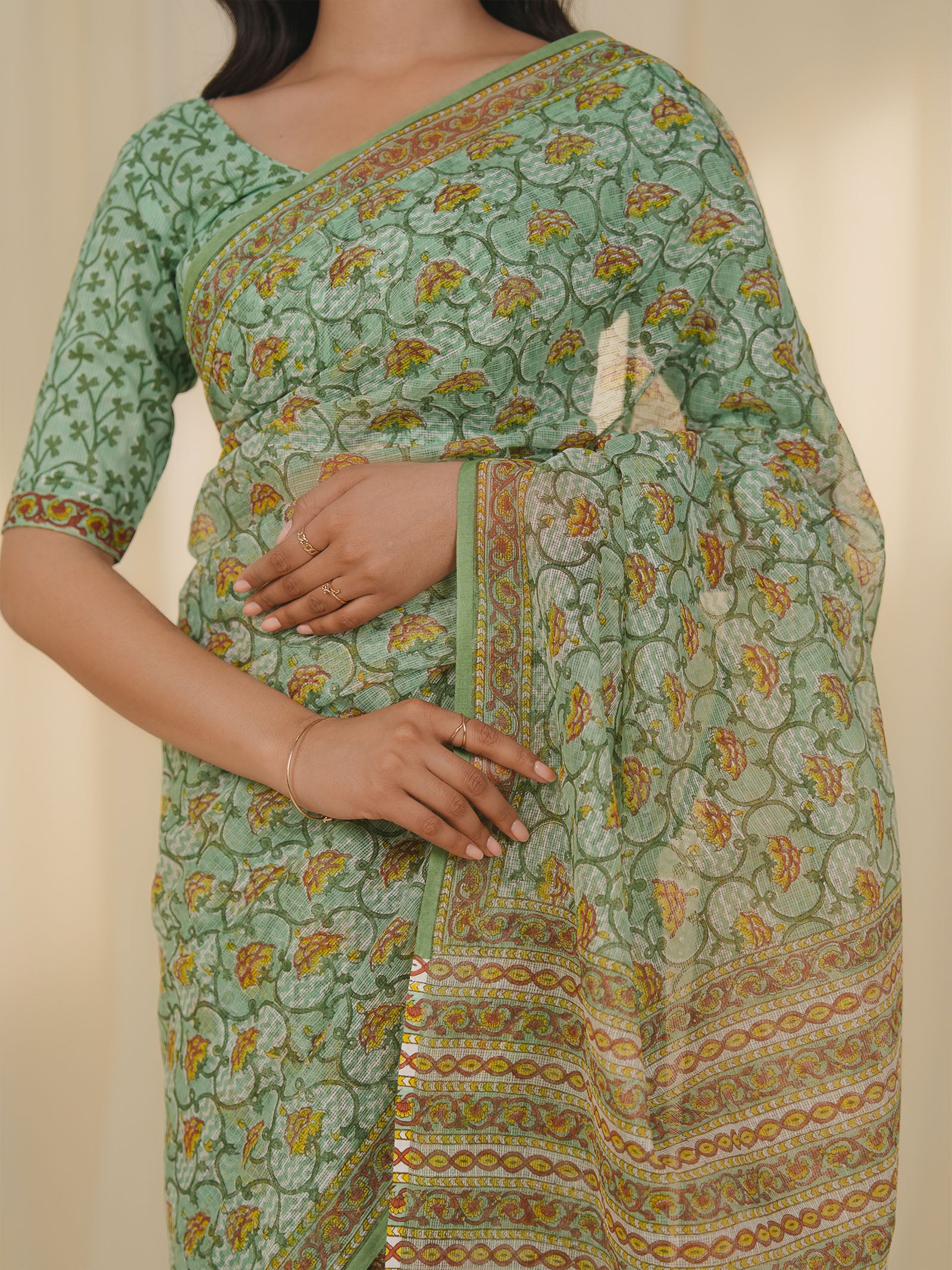 Sunfire Moss Kota Saree